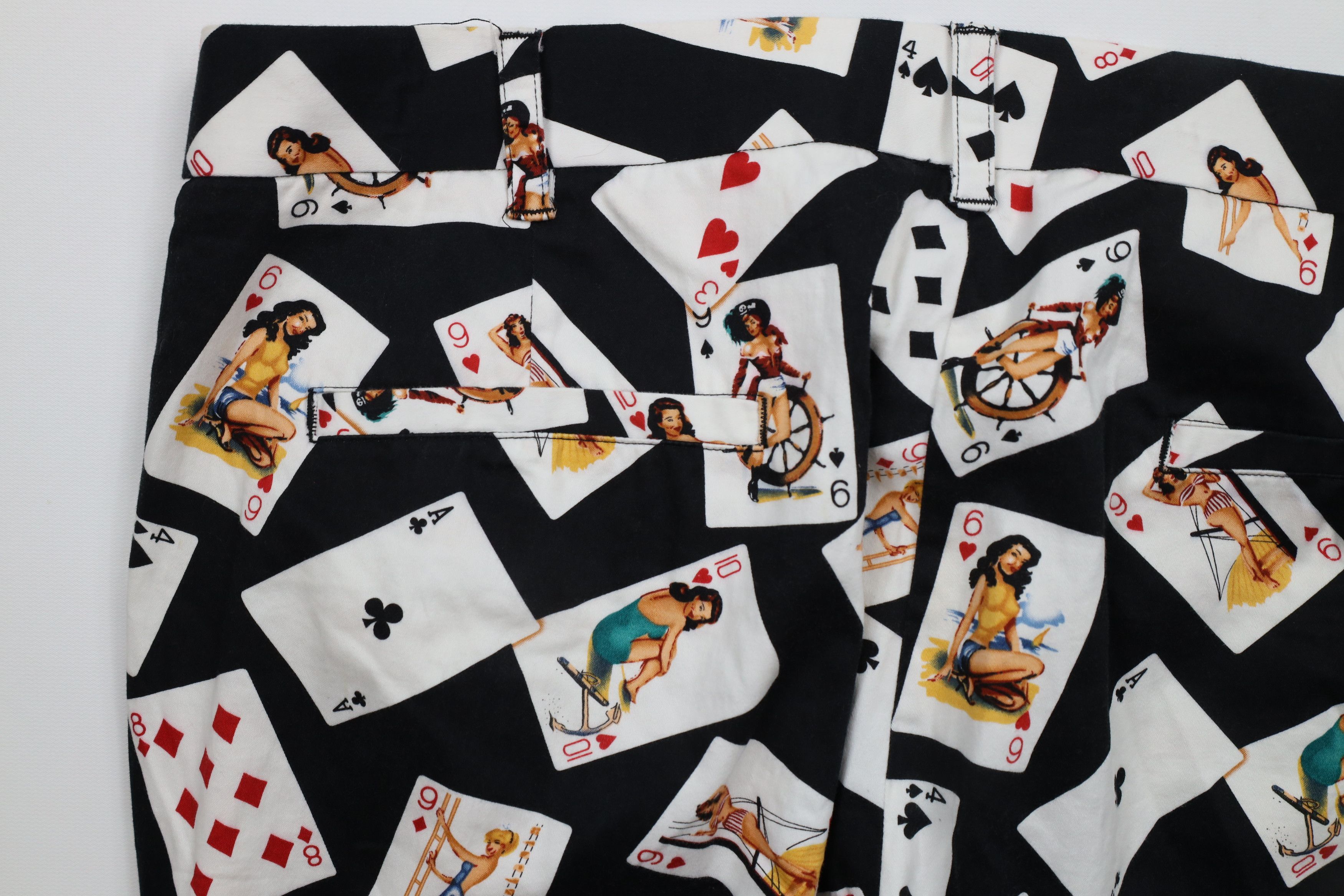 Vintage Loudmouth Golf Pinup Girl Card Poker Golfing Chino Pants Size US 42 / EU 58 - 16 Thumbnail