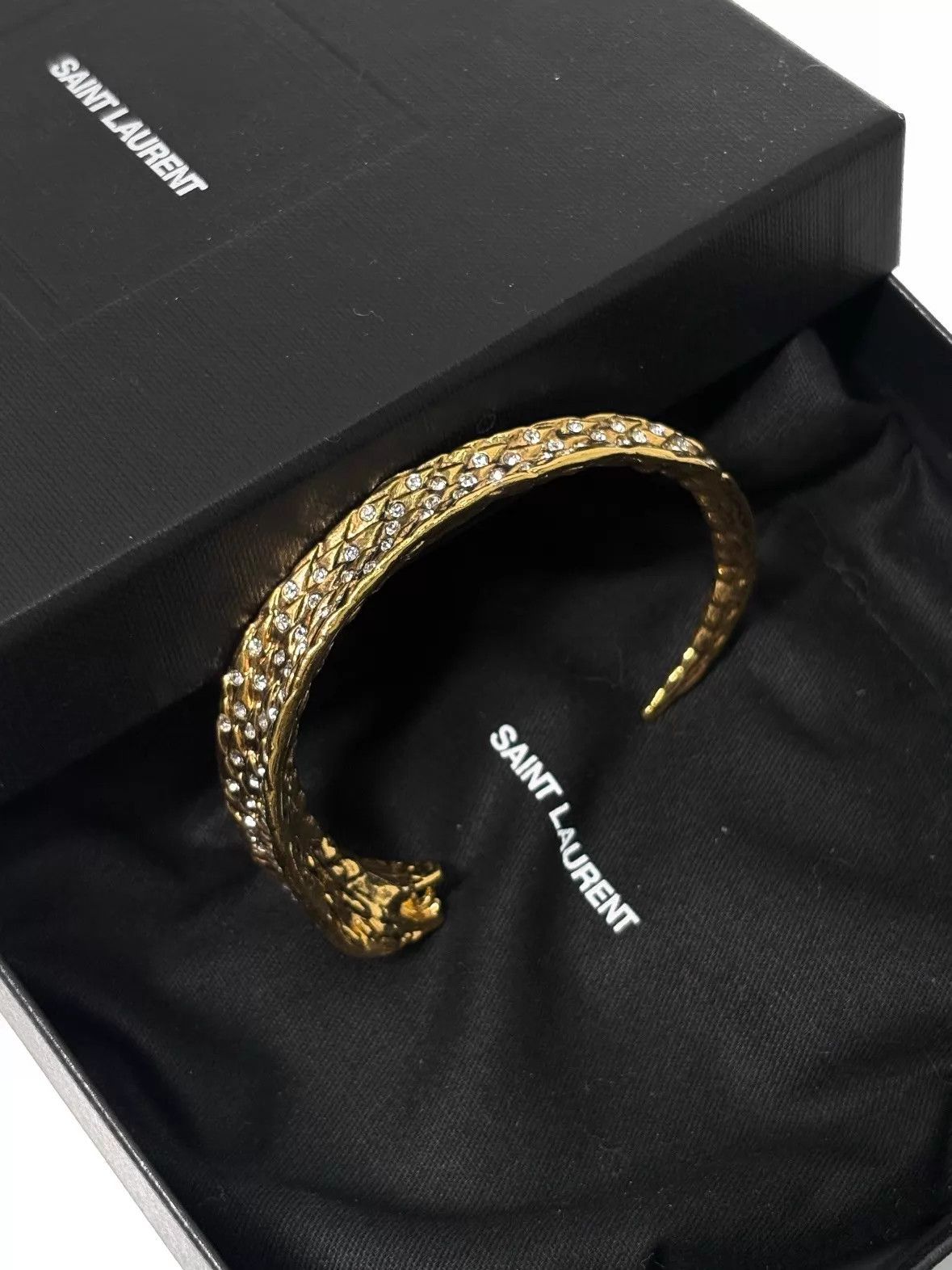 Saint Laurent Paris Saint Laurent SLP22SS Pave Cobra Bracelet Size ONE SIZE - 2 Thumbnail