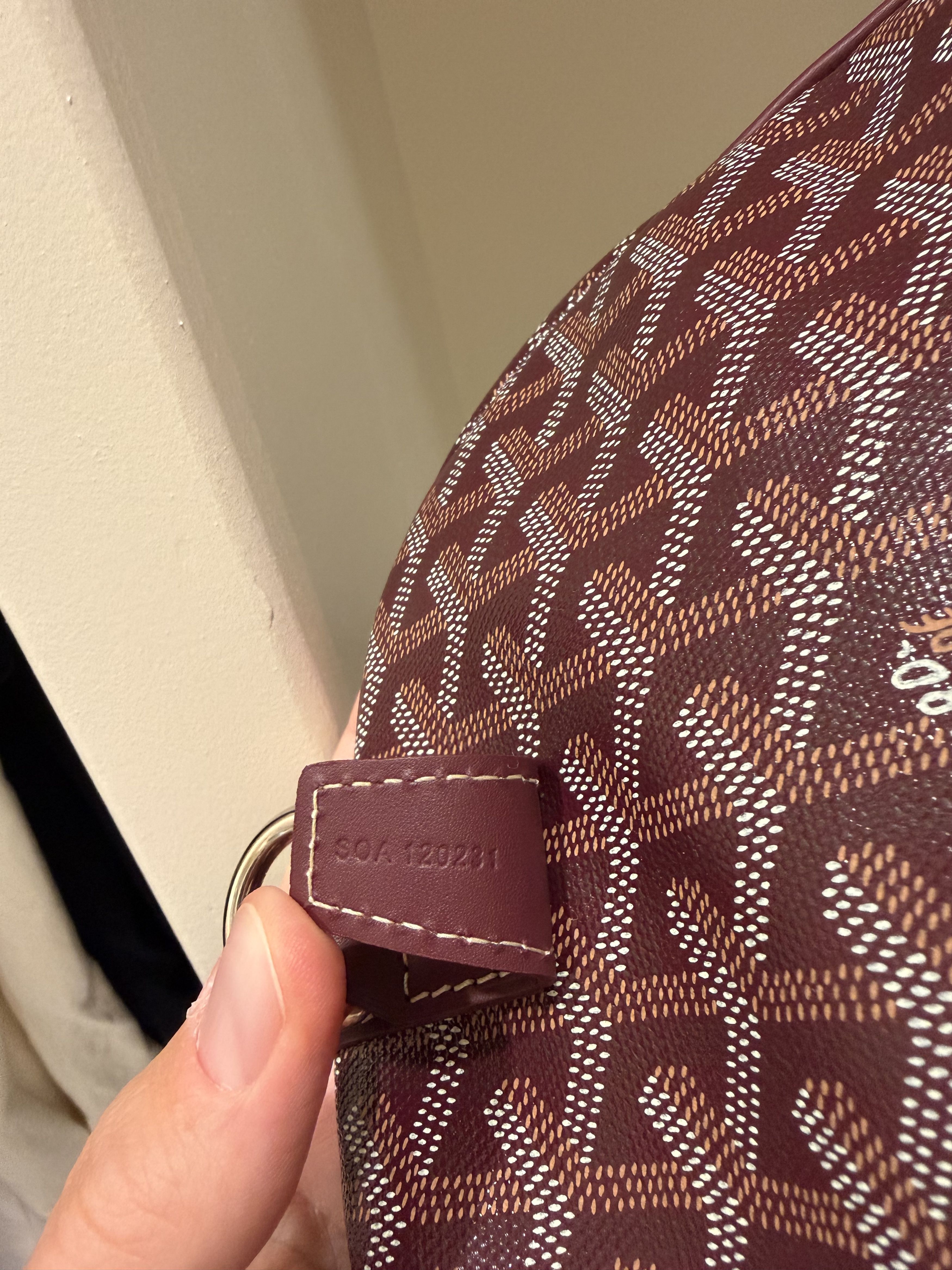 Goyard Boston 50 Burgundy Size ONE SIZE - 9 Thumbnail