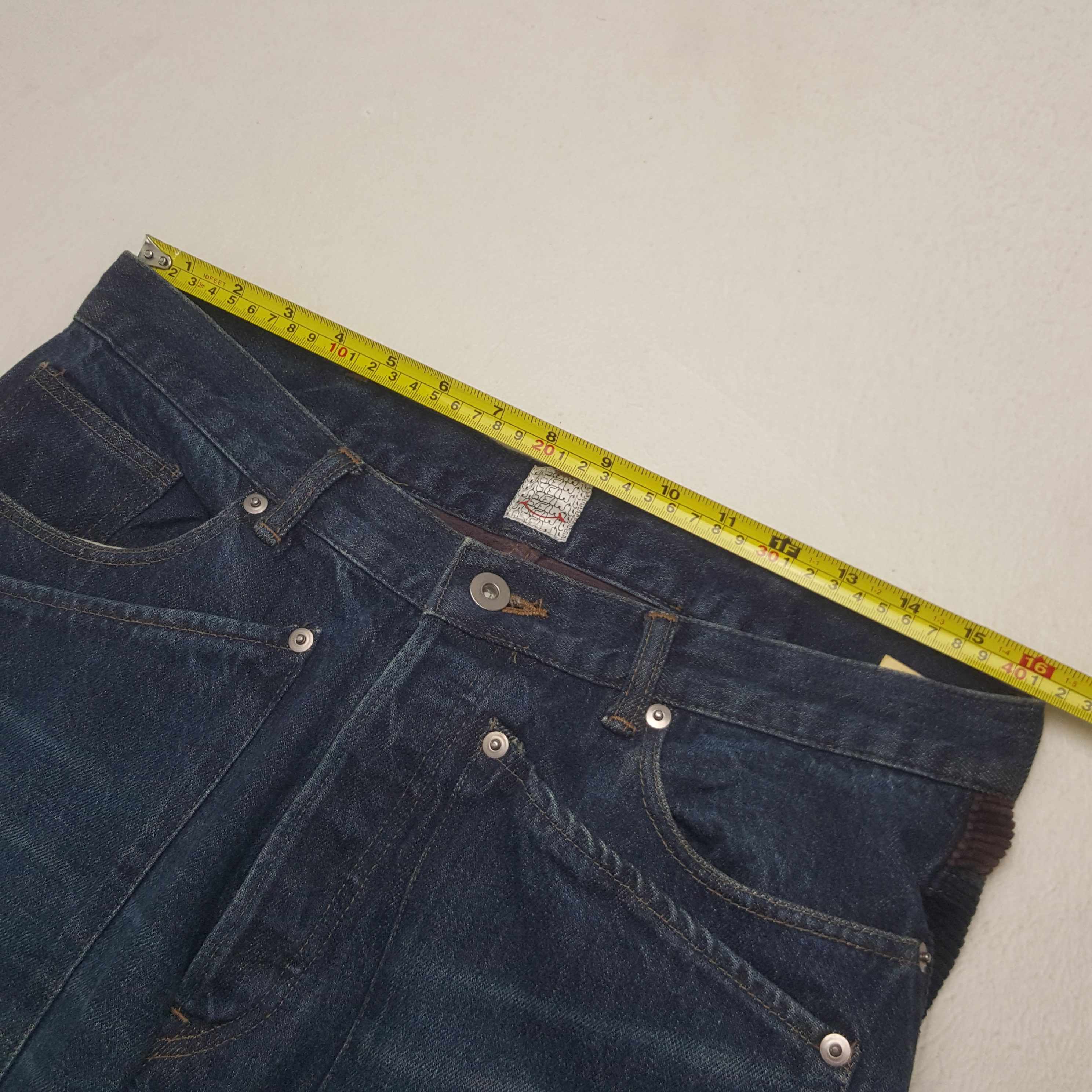 Japanese Brand Vintage Waste Twice Japanese Brand Denim Jeans RR27 Size US 32 / EU 48 - 9 Thumbnail