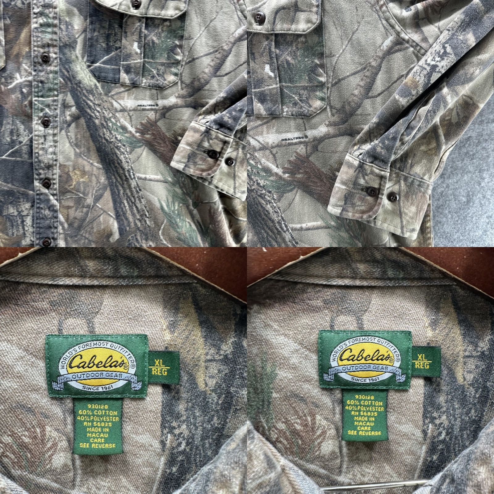 Vintage VINTAGE Cabela's Shirt Mens XL Camouflage Realtree Button Front Flannel Hunting Outdoor Gear Size US XL / EU 56 / 4 - 8 Thumbnail