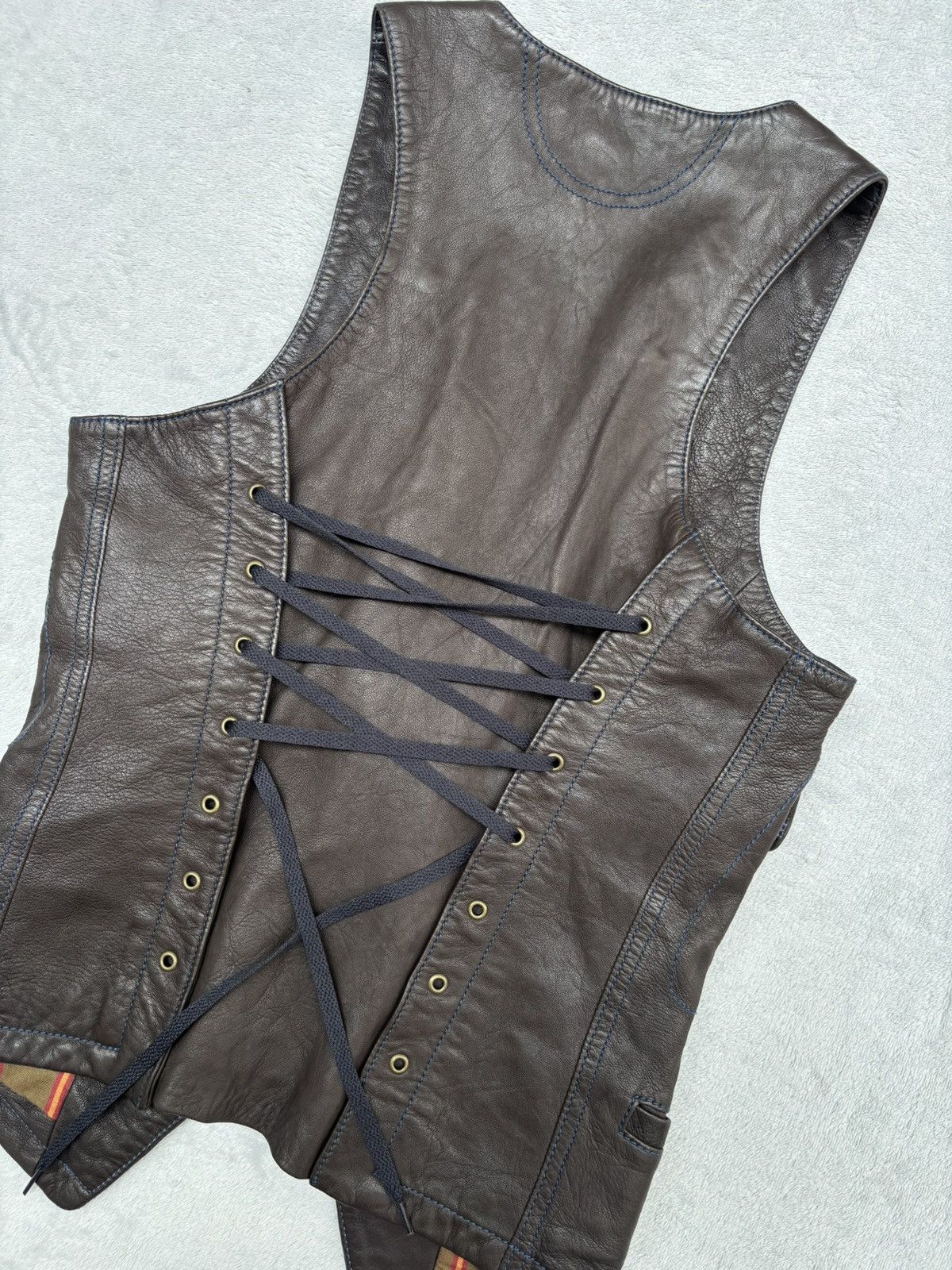 Converse Napoleon Corset Leather Vest Size XS / US 0-2 / IT 36-38 - 18 Thumbnail