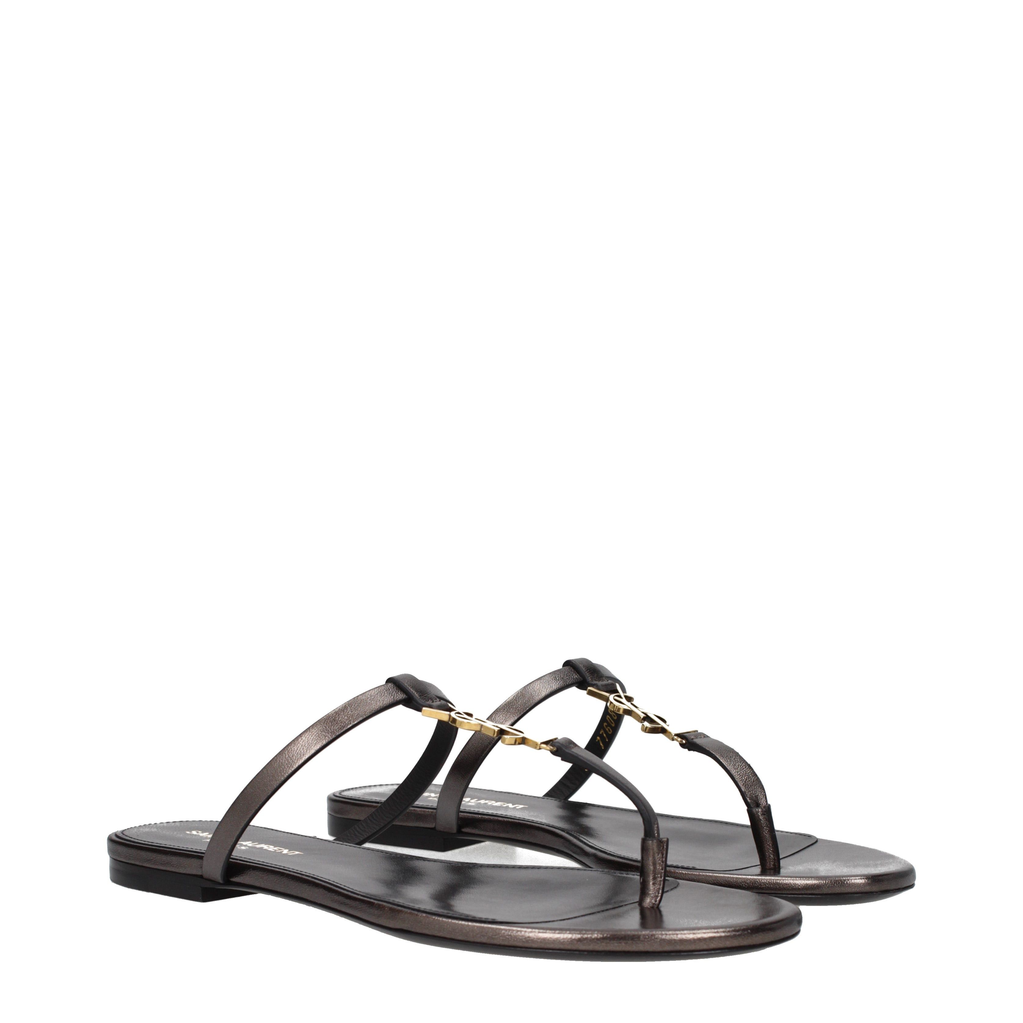 Saint Laurent Paris Flip Flops Size US 7.5 / IT 37.5 - 1 Thumbnail