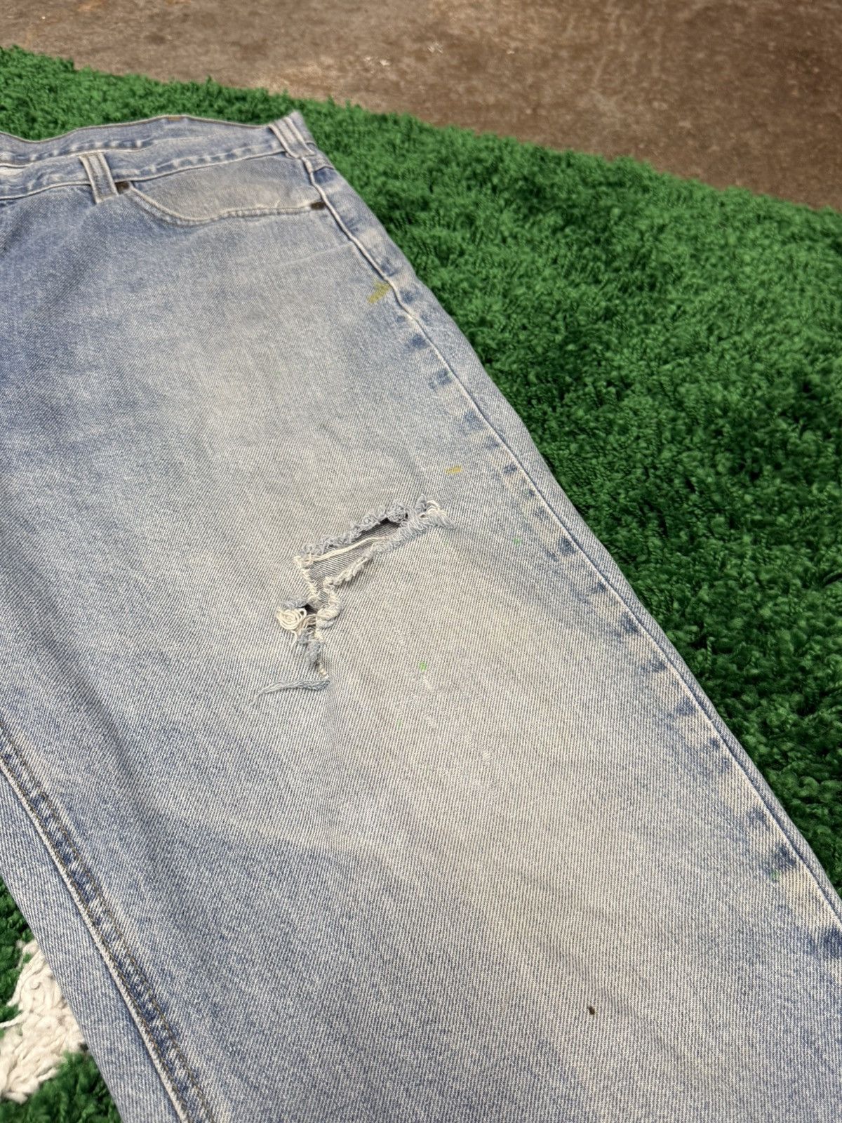 Carhartt Vintage Distressed Carhartt Baggy Denim Jeans 40 x 34 RARE Size US 40 / EU 56 - 6 Thumbnail