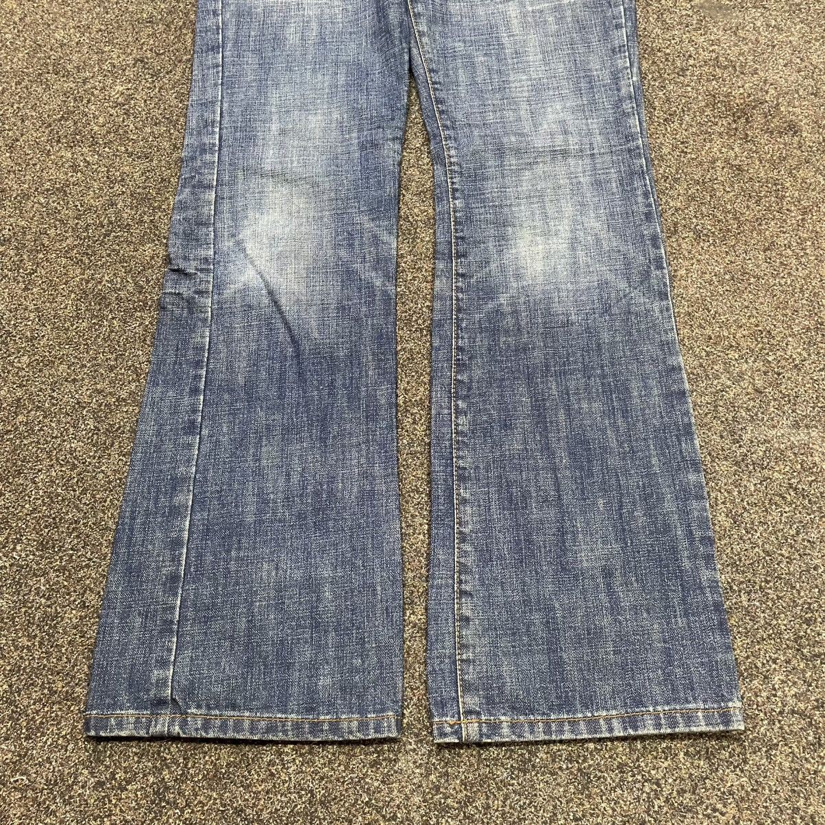 Vintage Y2K Baggy Wide Leg Distressed Jeans Thrashed Skate Logo 33 Size US 33 - 5 Thumbnail
