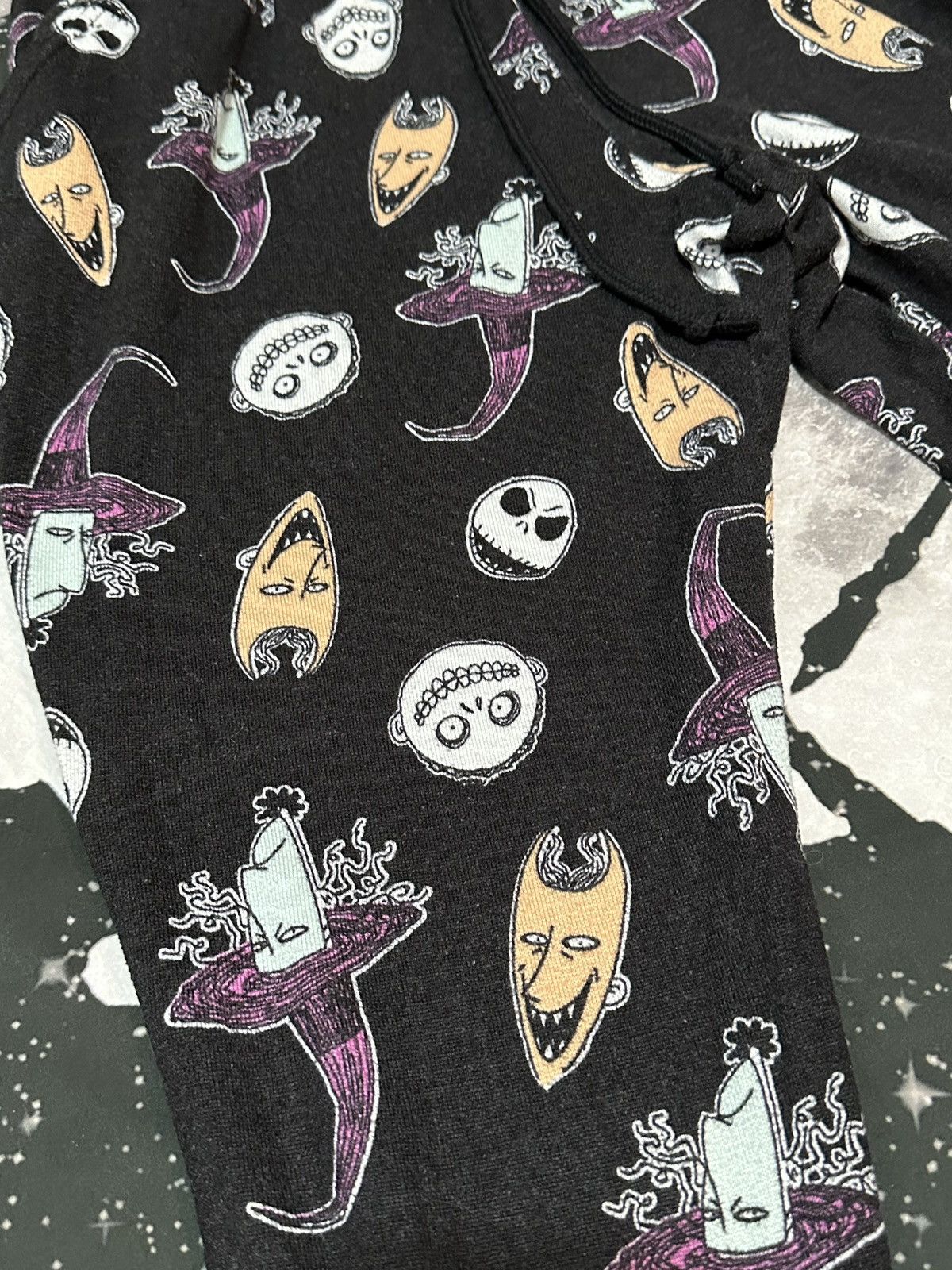 Disney Nightmare Before Christmas Pajama Bottoms Size 26" / US 2 / IT 38 - 3 Thumbnail