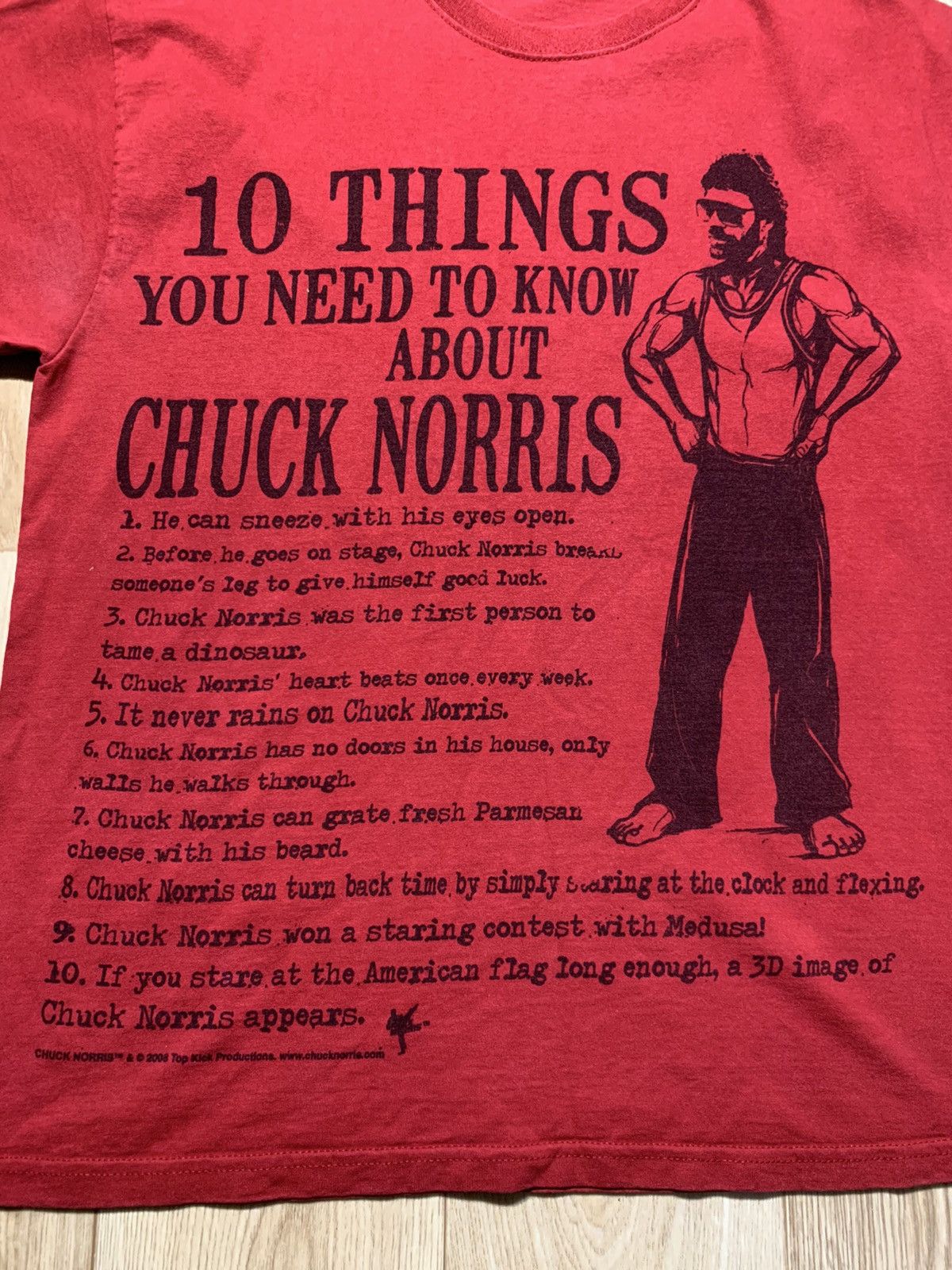 Other Vintage 00s Chuck Norris 10 Things You Need To Know Logo Tee Size US L / EU 52-54 / 3 - 5 Thumbnail
