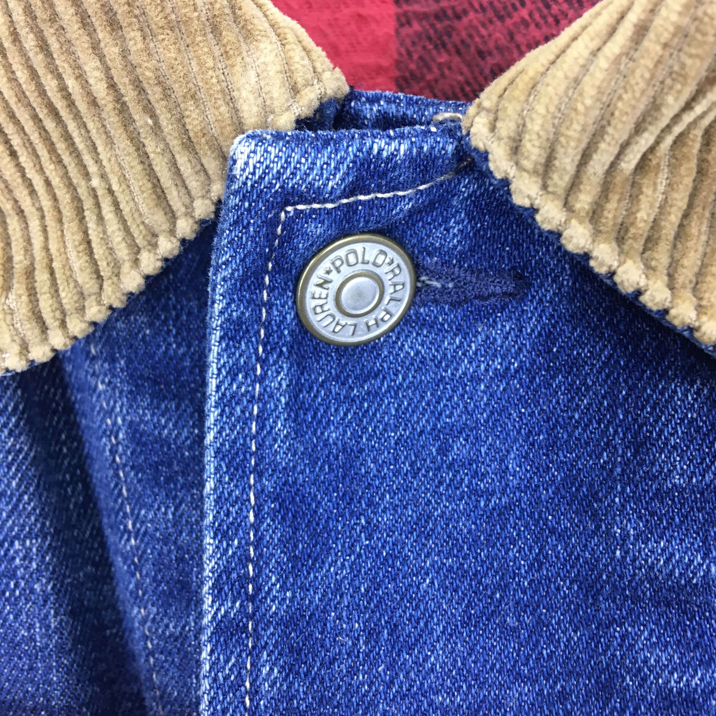 Polo Ralph Lauren × Vintage Vintage 90's Polo Ralph Lauren Denim Jacket Workwear Size US XXL / EU 58 / 5 - 8 Thumbnail