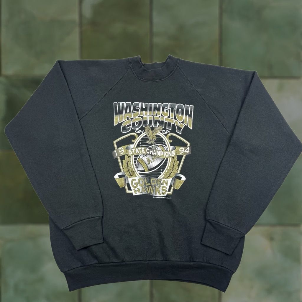 Fruit Of The Loom VINTAGE Washington County 1994 State Champions Sweatshirt Adult XL Football Size US XL / EU 56 / 4 - 1 Thumbnail