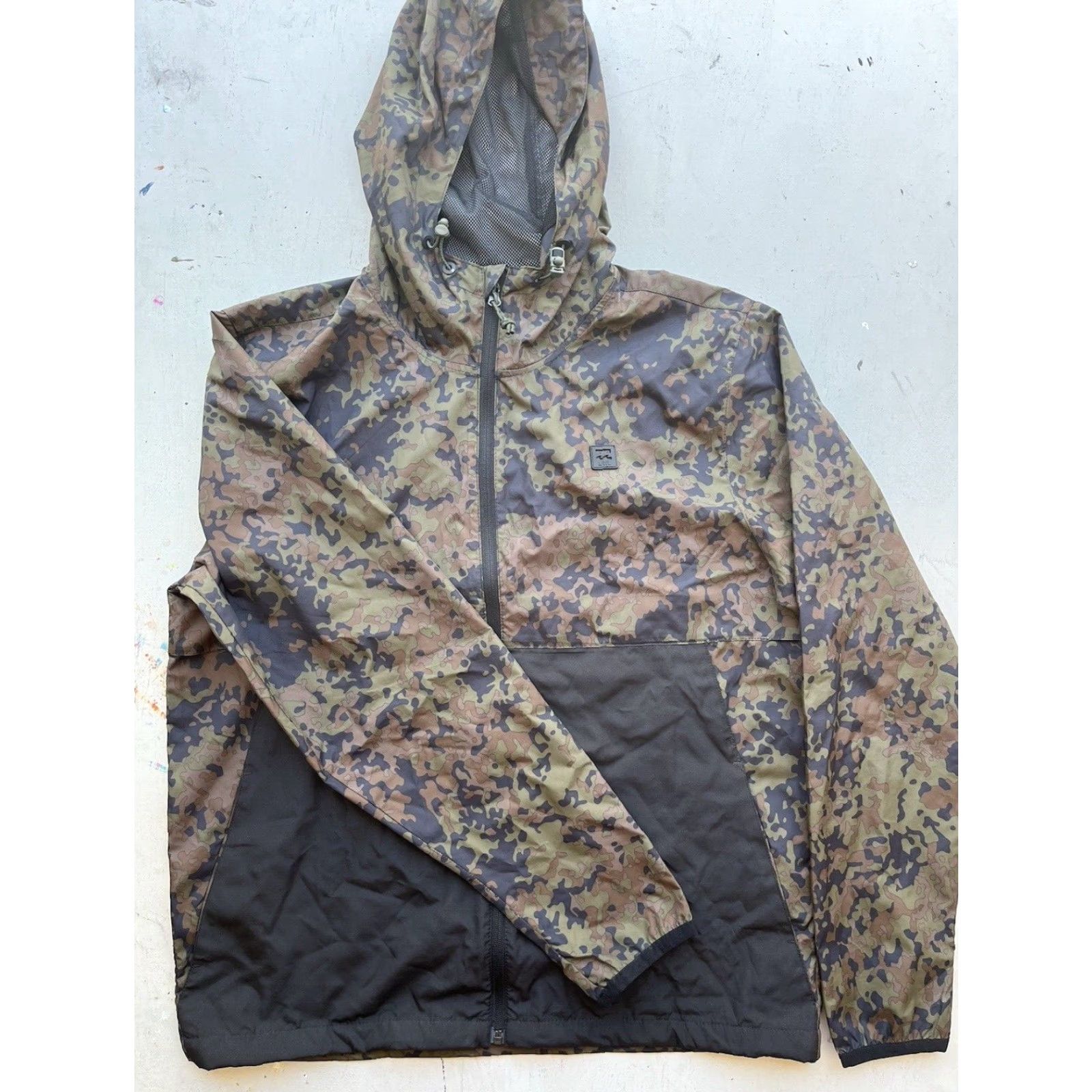 Billabong Billabong Jacket Camouflage Windbreaker L Zip Packable Multicolor Woodlands 90s Beach City Outdoor Surf Hooded All Seasons Size US L / EU 52-54 / 3 - 7 Thumbnail
