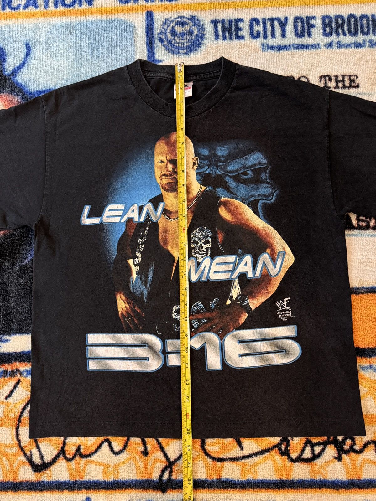 WWF Vintage Stone Cold Steve Austin Size US L / EU 52-54 / 3 - 5 Thumbnail