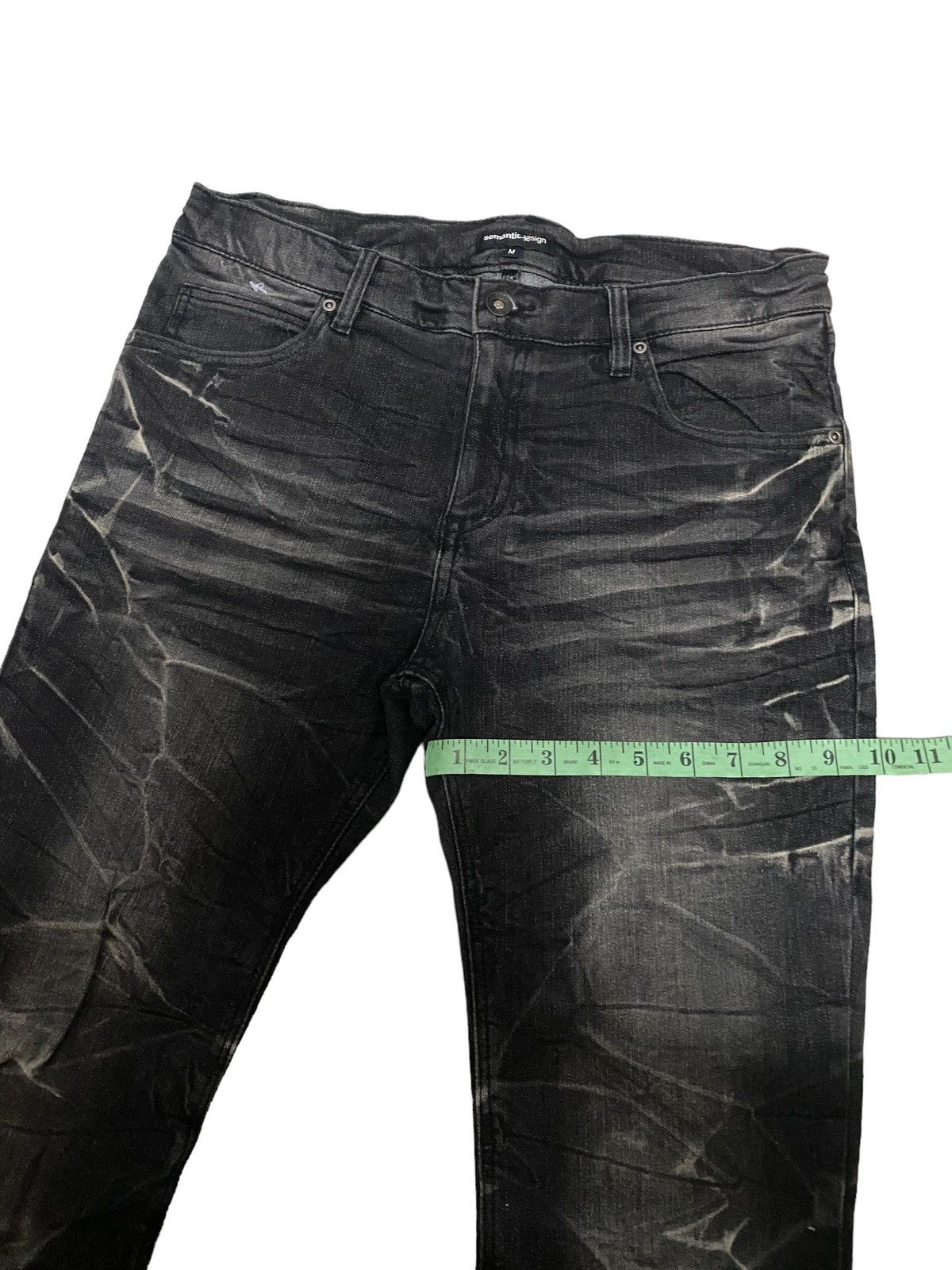 Japanese Brand × Vintage × semanticdesign Vintage Semantic Design Skinny Denim Jeans Size US 32 / EU 48 - 10 Thumbnail