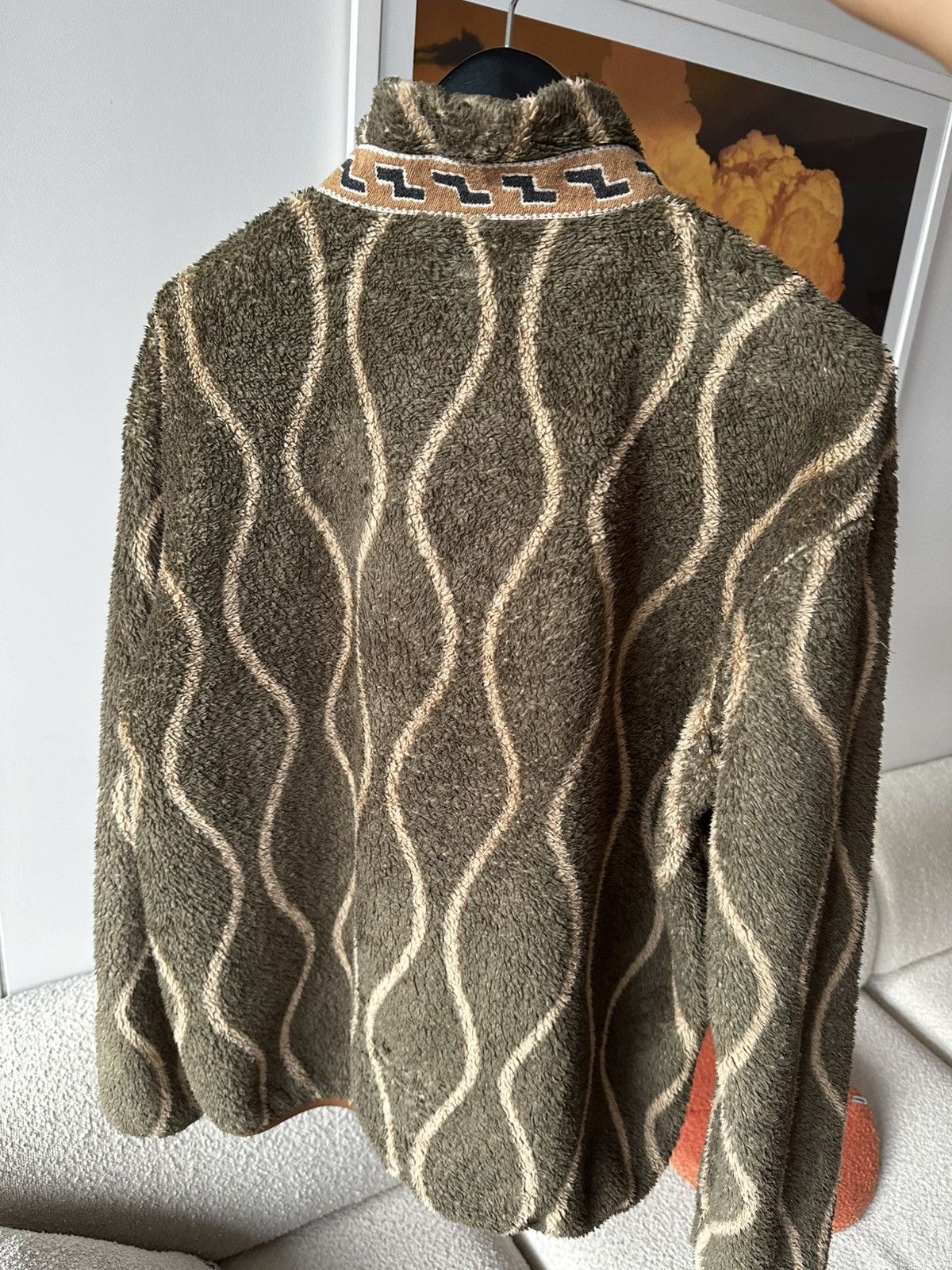 Kapital KAPITAL Drunk Stripe Printed Fleece Jacket - 5/XL Size US L / EU 52-54 / 3 - 4 Thumbnail