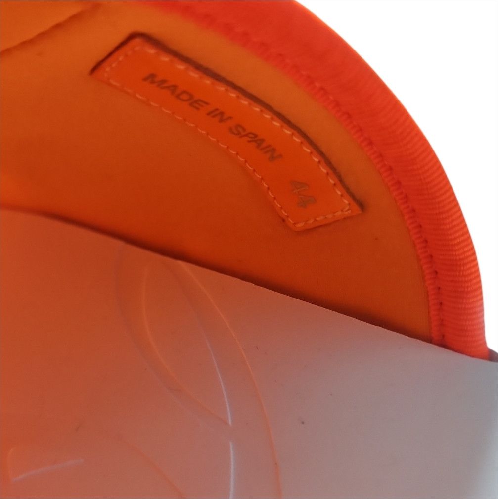 Christian Louboutin Neon Orange Slide Sandals Size US 11 / EU 44 - 6 Thumbnail