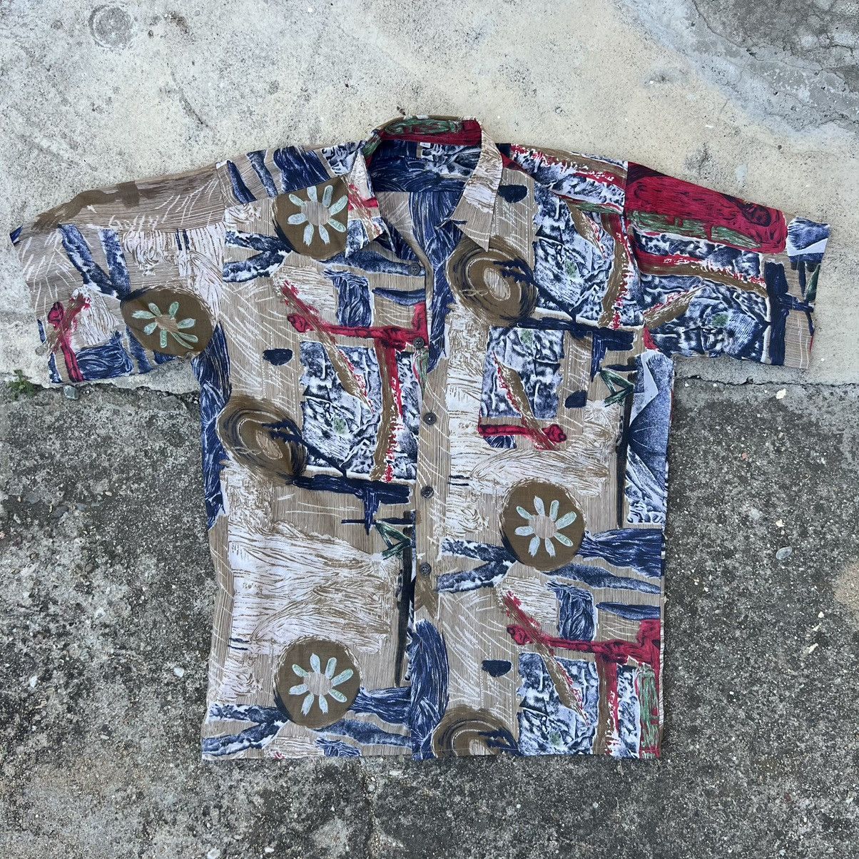 Vintage Vintage 90s Hawaiian viscose shirt Size US L / EU 52-54 / 3 - 1 Thumbnail
