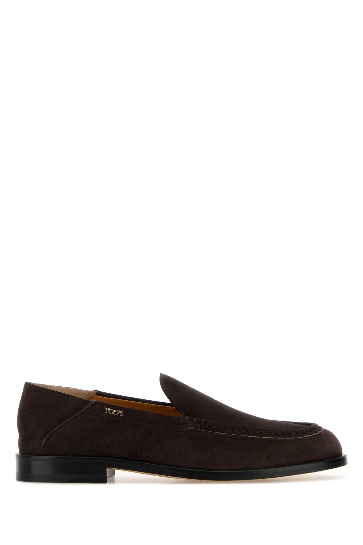Tod's Dark Brown Suede Loafers Size US 6 / IT 36 - 1 Thumbnail