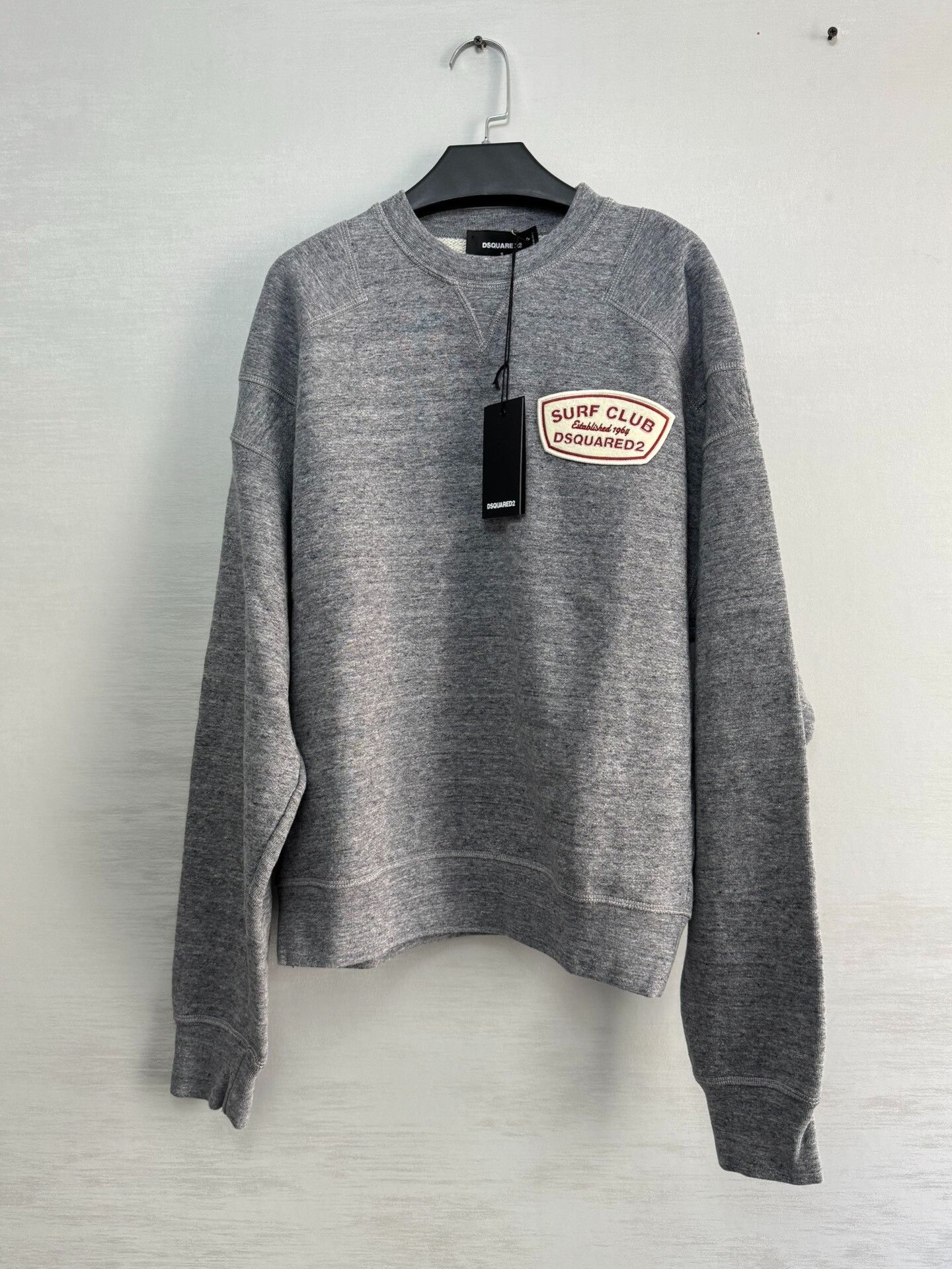 Dsquared2 DSQUARED2 Men's Solid Crewneck Sweatshirt Size US S / EU 44-46 / 1 - 1 Thumbnail