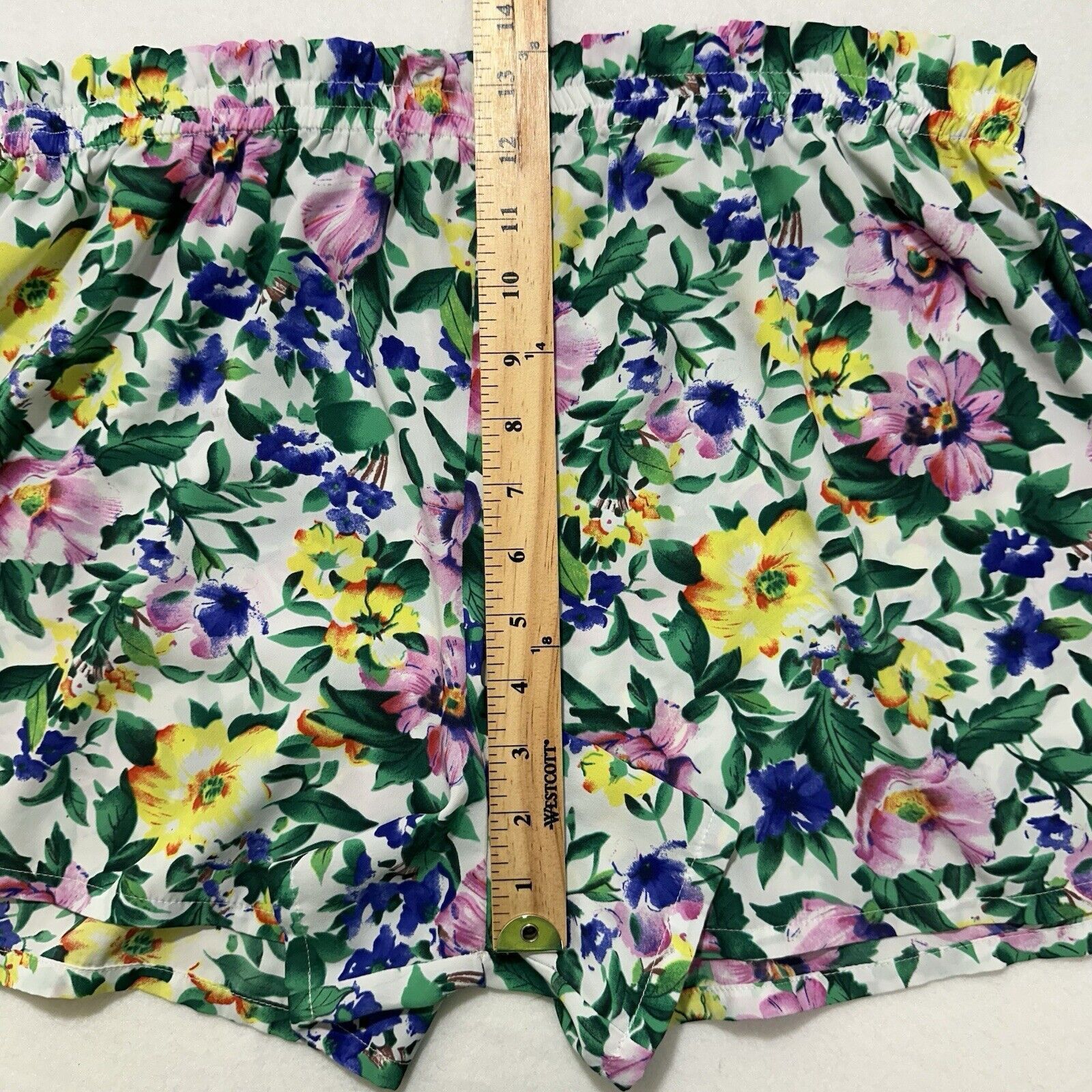 Victoria's Secret Vintage Victoria's Secret Small Sleep Pajama Shorts Floral Size 28" / US 6 / IT 42 - 12 Thumbnail