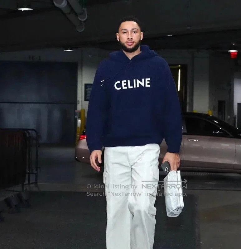 Celine Celine Logo Letter Wool Hooded Sweater. Size S / US 4 / IT 40 - 9 Thumbnail