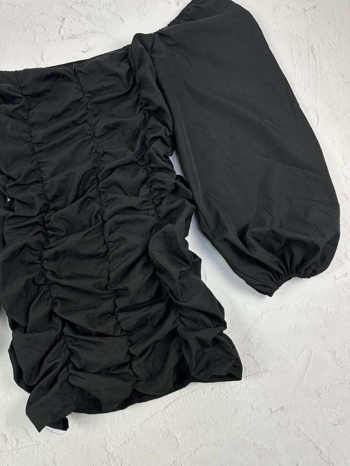 Japanese Brand × Vintage Vintage Parachute Sleeve Black Blouse Size XL / US 12-14 / IT 48-50 - 6 Thumbnail