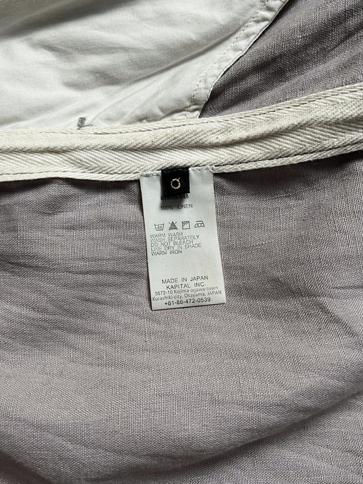Kapital Kapital Linen 3/4 Wide Leg Pants Size US 28 / EU 44 - 11 Thumbnail