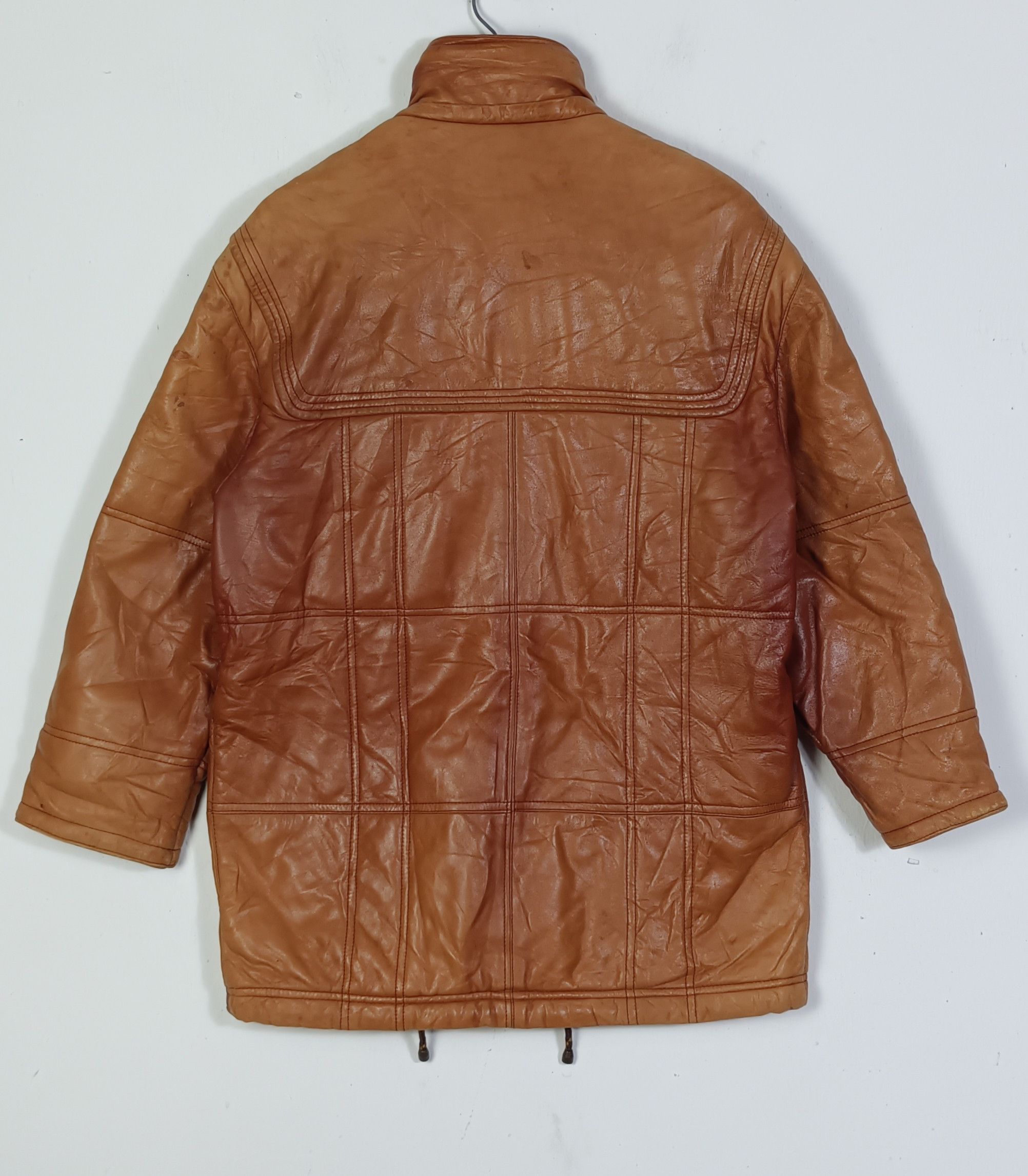 Vintage Vintage 🔥Novopel Leather Jacket Italian Designer Size US L / EU 52-54 / 3 - 2 Thumbnail