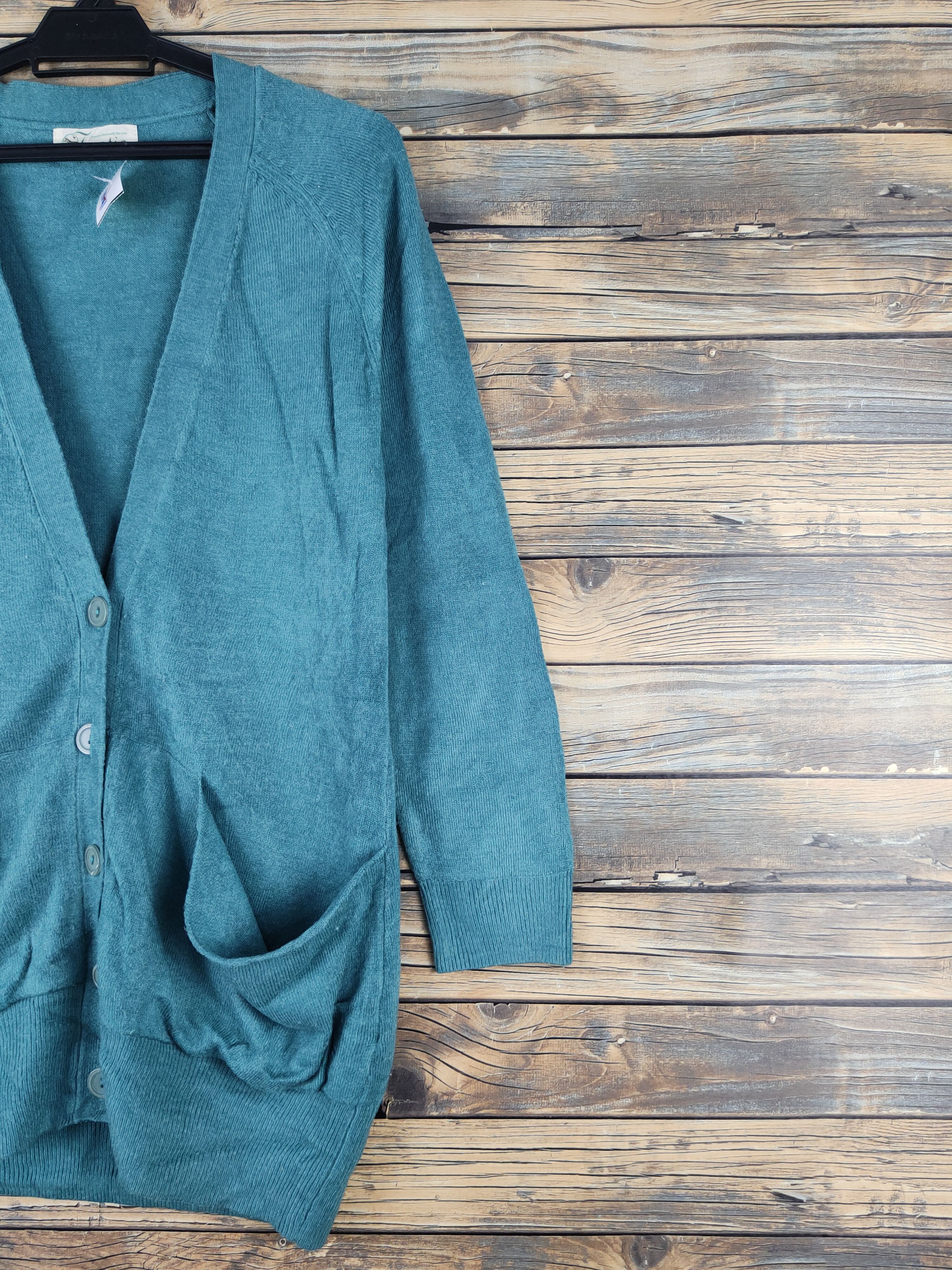 Homespun Knitwear Laatie Green Knitwear Cardigan #W1192 Size US M / EU 48-50 / 2 - 5 Thumbnail