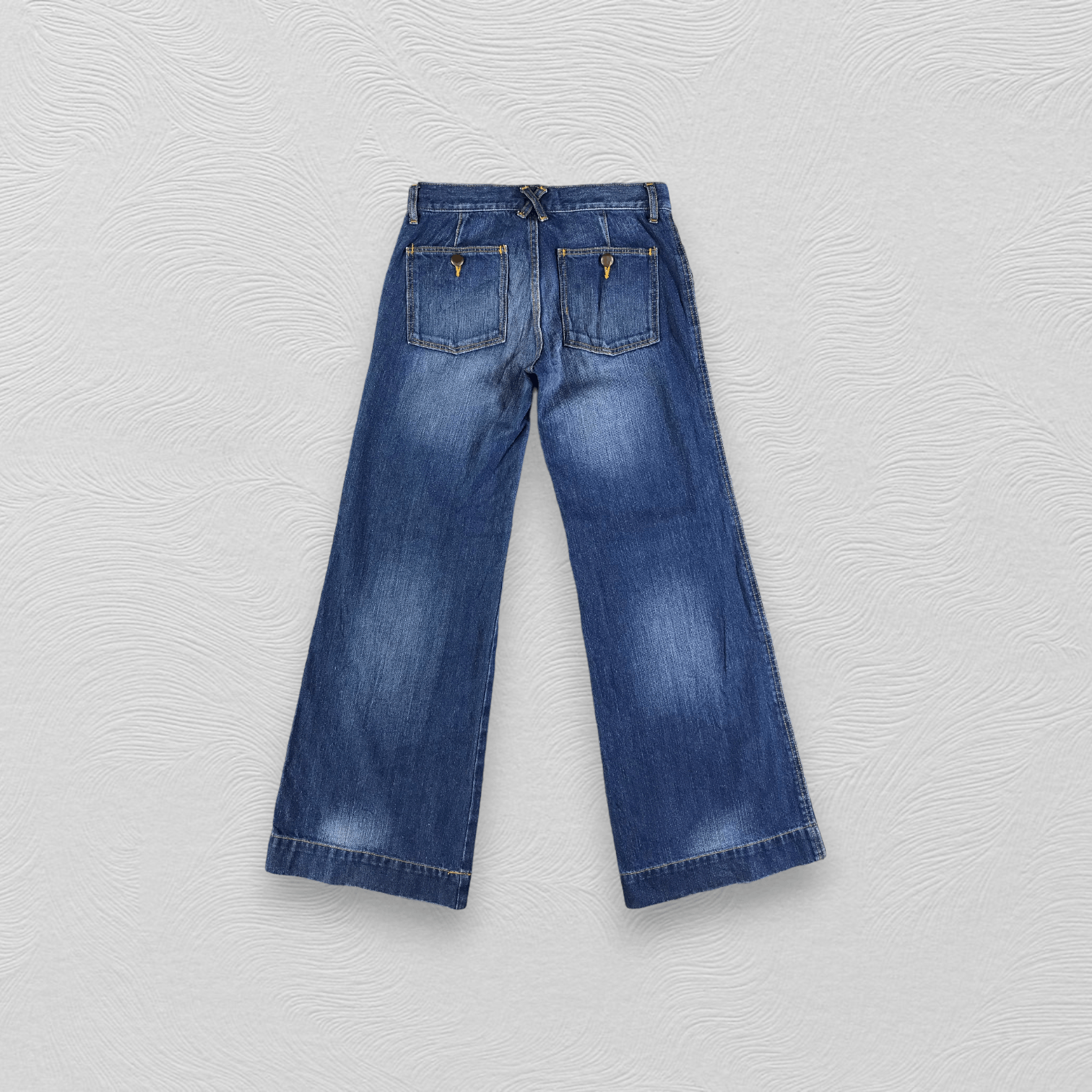 Japanese Brand Grove Blue Flared Jeans KJ2134 Size US 28 / EU 44 - 2 Thumbnail