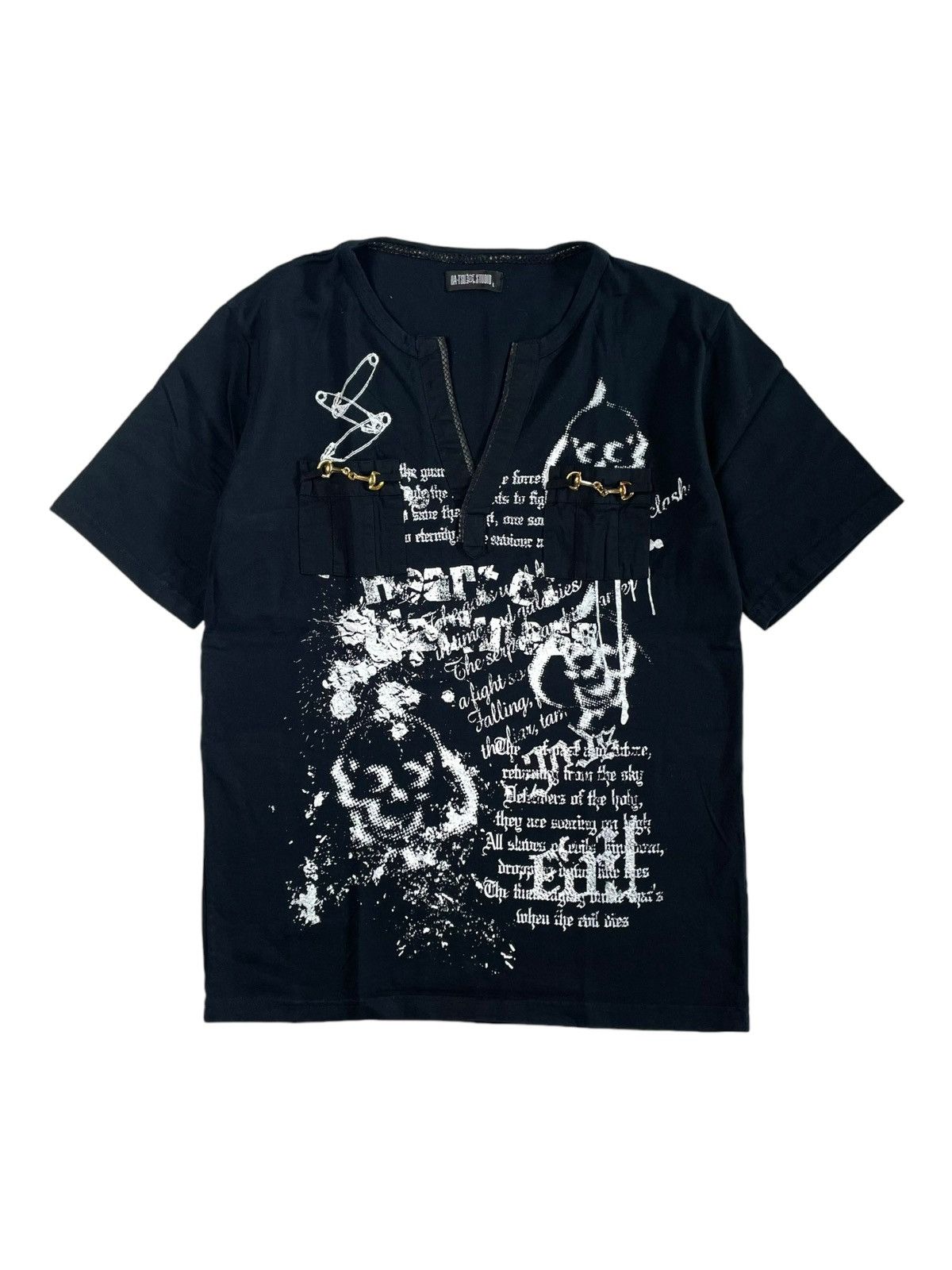 If Six Was Nine Y2K Gothic Skull Ba-Tsu Studio tshirt Size US M / EU 48-50 / 2 - 1 Thumbnail