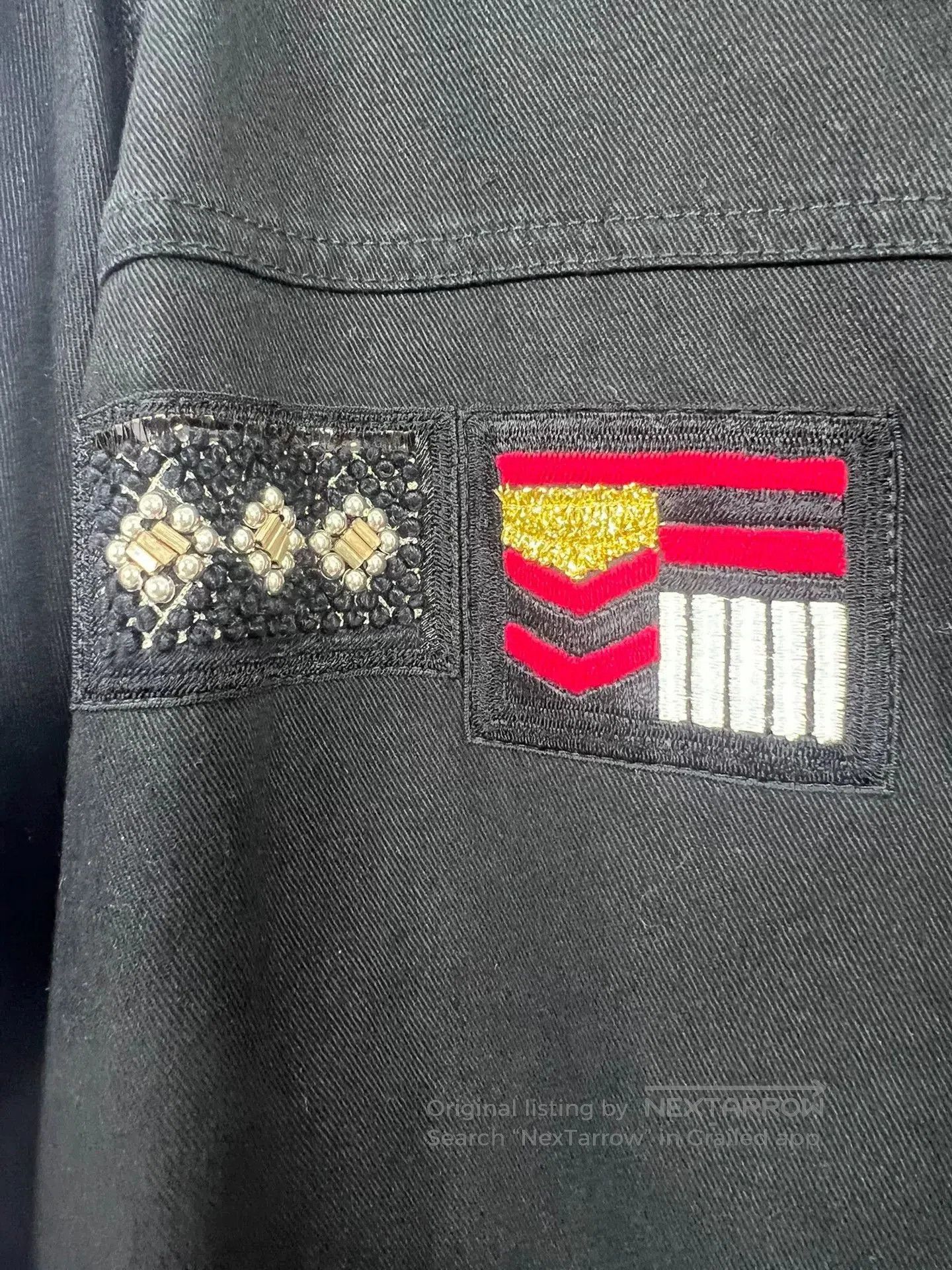 Saint Laurent Paris Saint Laurent Black Military Jacket with Badge. Size US M / EU 48-50 / 2 - 3 Thumbnail