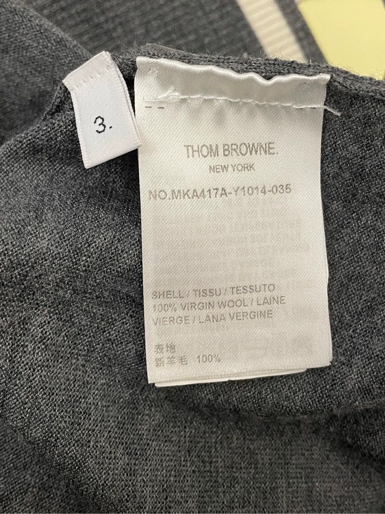 Thom Browne Thom browne Gray show lobster limited four-striped wool swe Size US L / EU 52-54 / 3 - 6 Thumbnail
