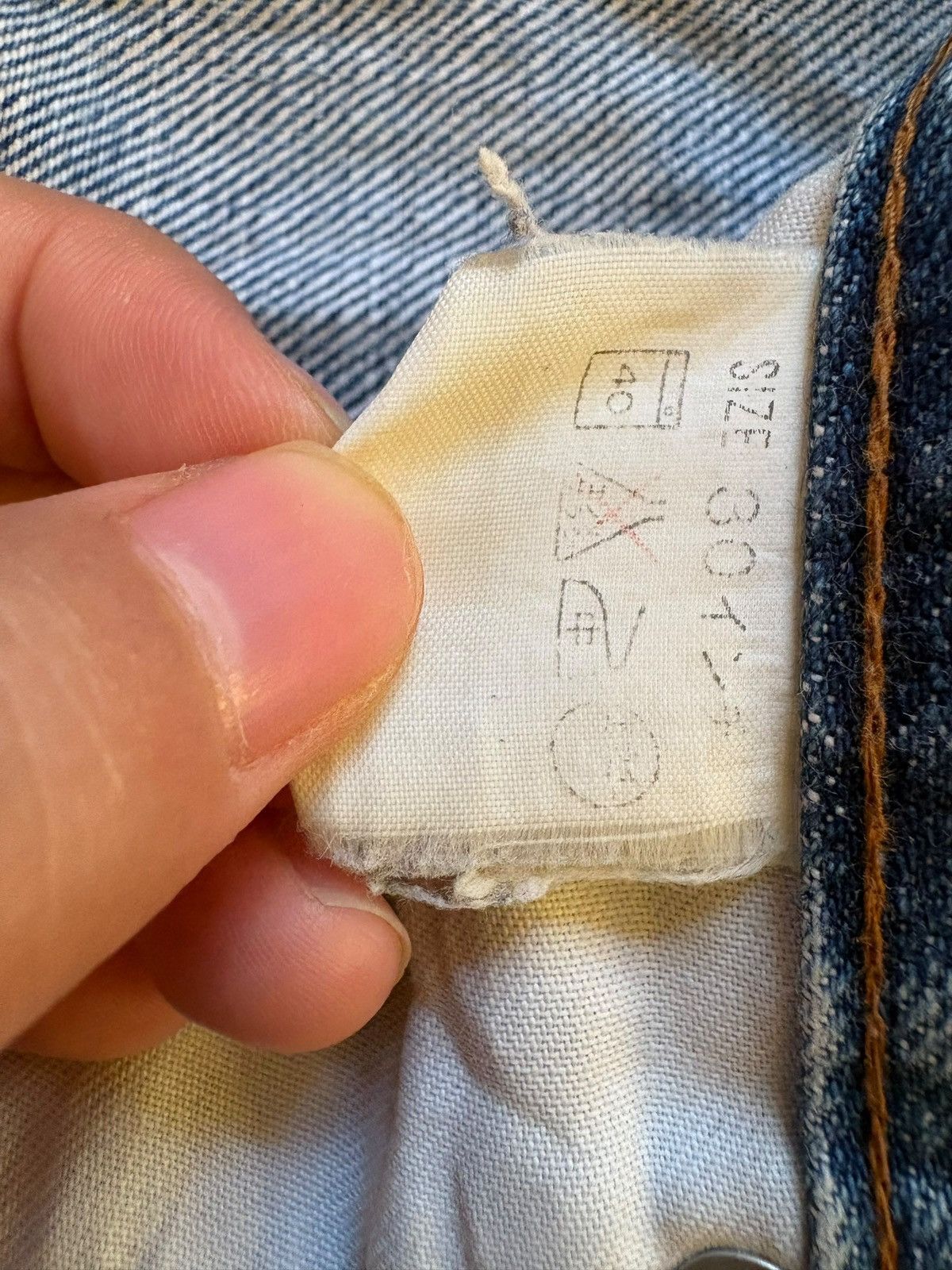 Levi's Vintage 90s Levis 502XX Big E Selvedge Patch Mud Wash Jeans Size US 29 - 11 Thumbnail