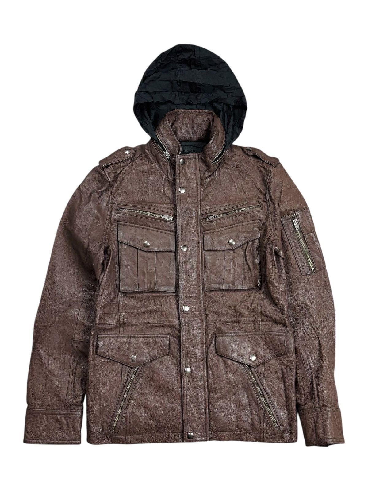 JACKROSE Archive Jackrose - Apocalypse Style Leather Cargo Jacket Size US M / EU 48-50 / 2 - 2 Thumbnail