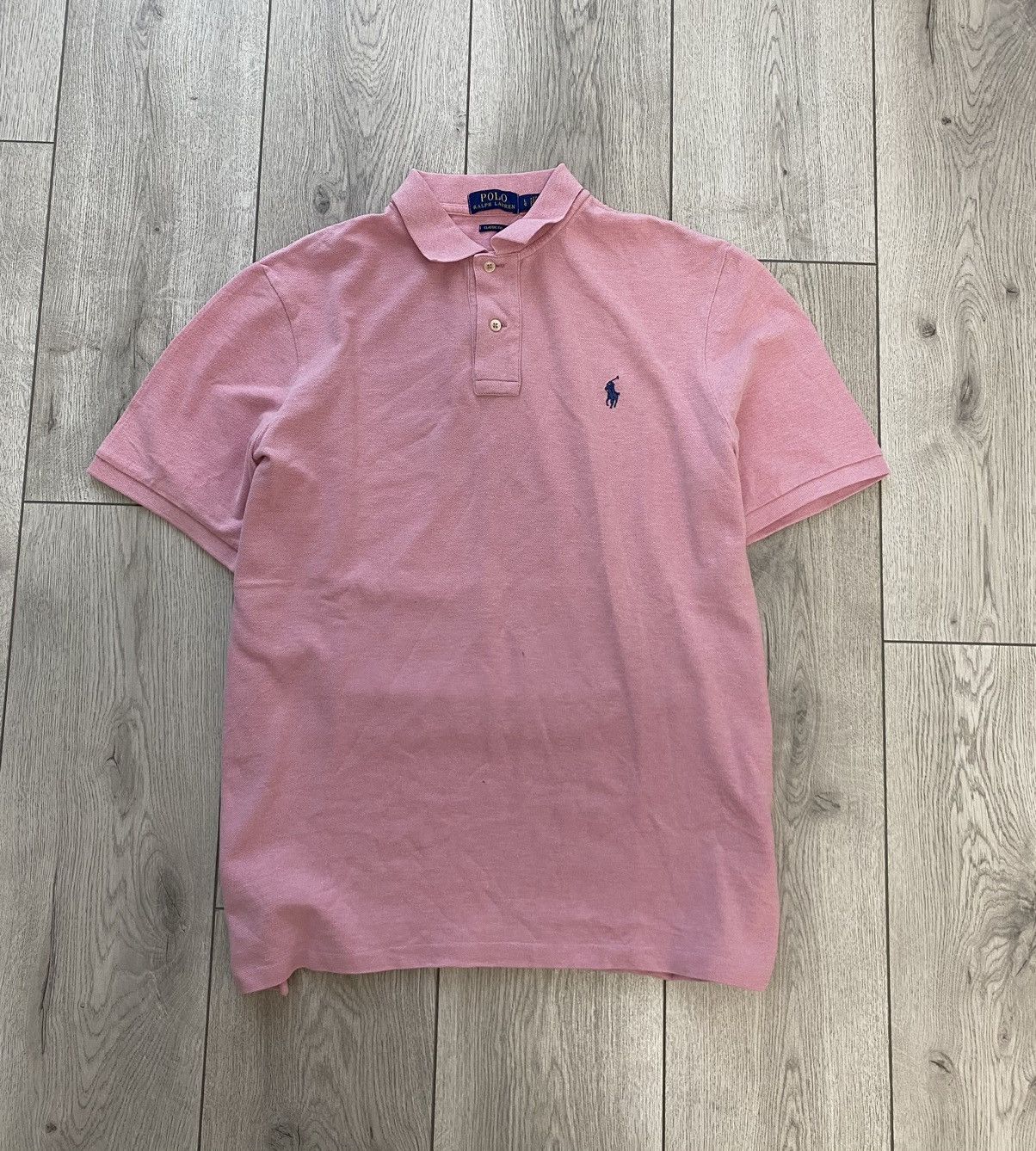 Polo Ralph Lauren × Ralph Lauren × Vintage Vintage Polo Ralph Lauren big pony pink 3 polo rugby Size US L / EU 52-54 / 3 - 1 Thumbnail