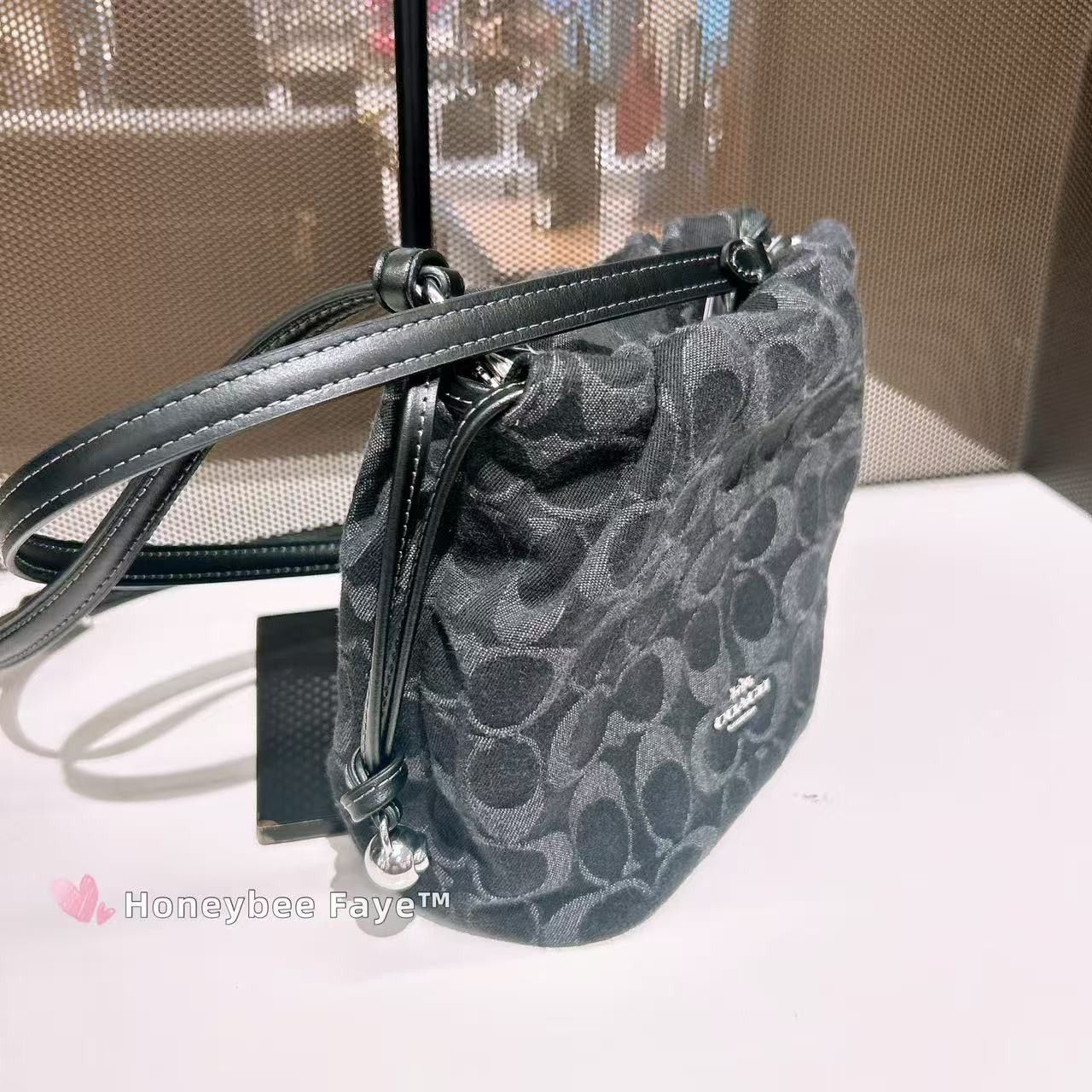 Coach Faye Mini Drawstring Bag In Signature Denim CCZ45 Size ONE SIZE - 2 Thumbnail