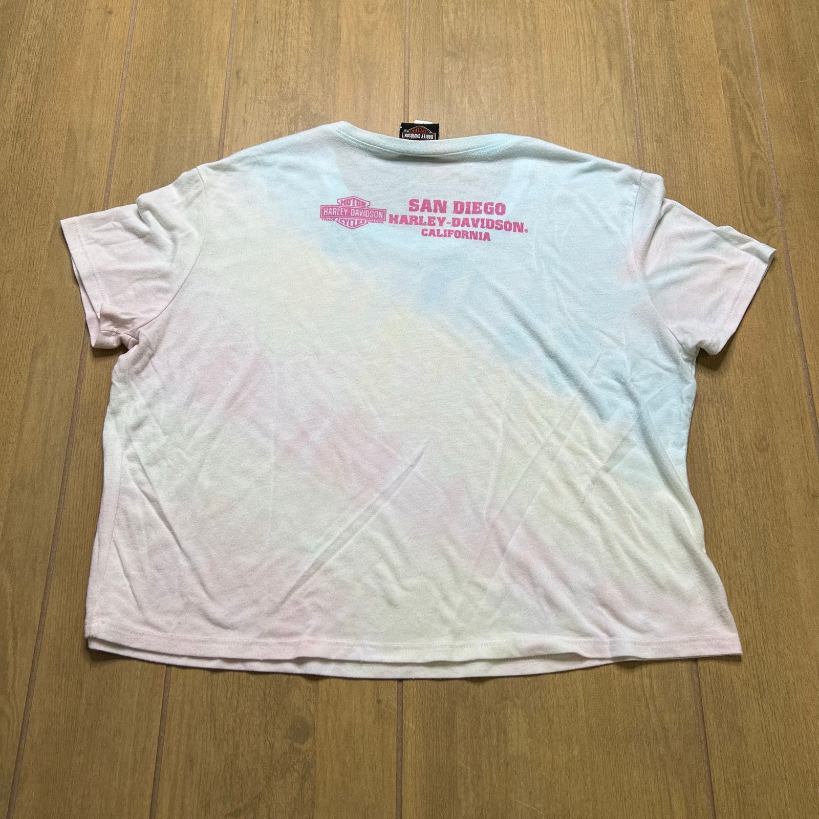 Harley Davidson Vintage White/Pink Harley Davidson San Diego T-Shirt Women L Size US L / EU 52-54 / 3 - 7 Thumbnail