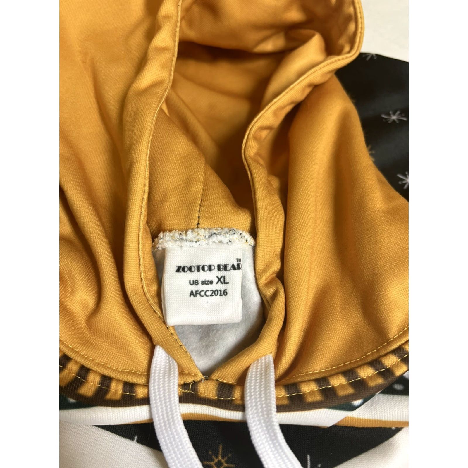 Vintage Wu-tang Zootop Bear Hoodie Mens XL Green Gold Christmas Xmas Sweatshirt Size US XL / EU 56 / 4 - 4 Thumbnail