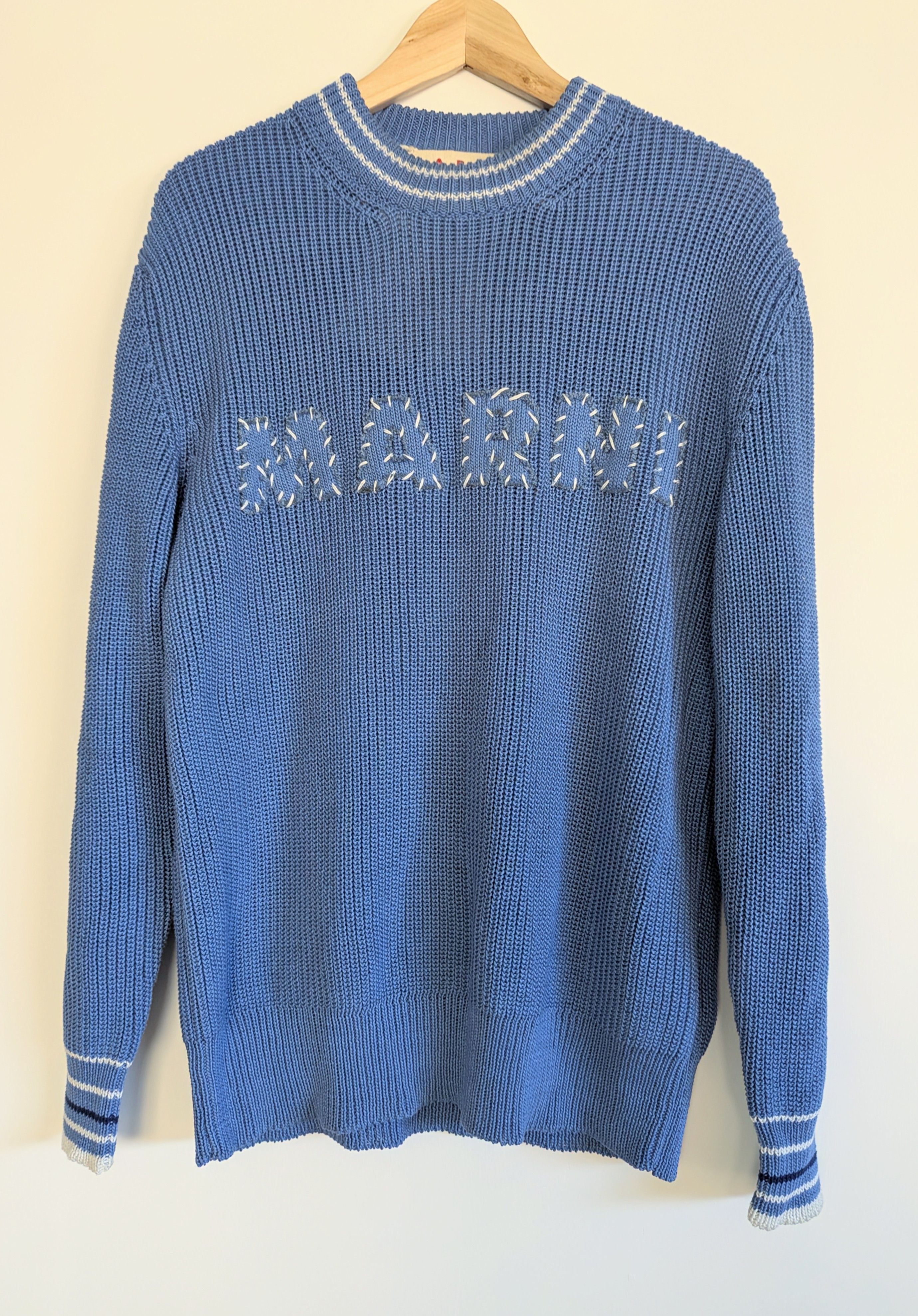 Marni AUTH MARNI SWEATER Pullover Jumper Size 46 Blue MSRP $1,071 Size US S / EU 44-46 / 1 - 9 Thumbnail