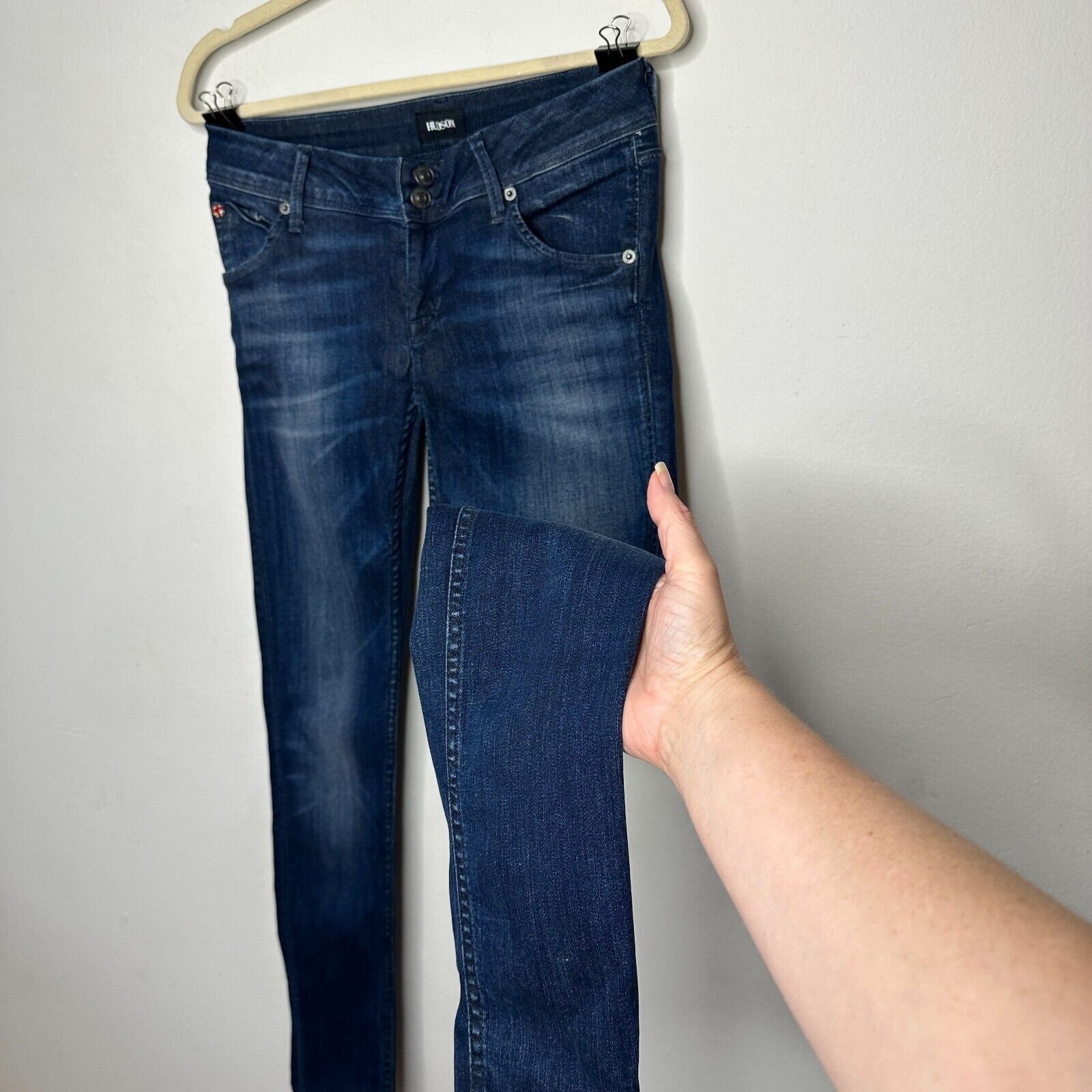 Hudson Hudson Collin Blue Wash Electric Clover Skinny Jeans 26 Size 26" / US 2 / IT 38 - 3 Thumbnail
