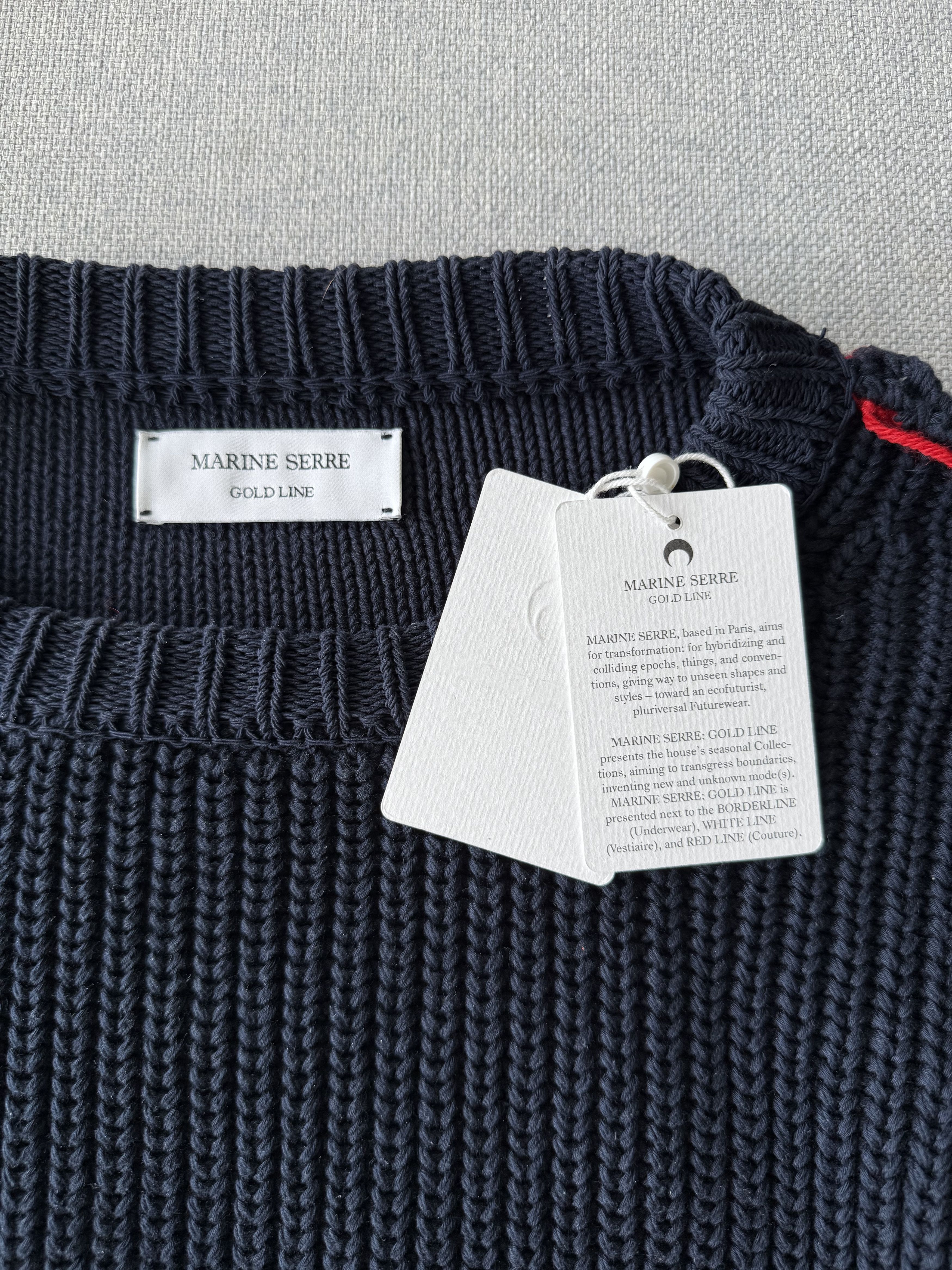 Marine Serre Marine Serre Gold Line Knitwear Sweater Size US XL / EU 56 / 4 - 1 Thumbnail