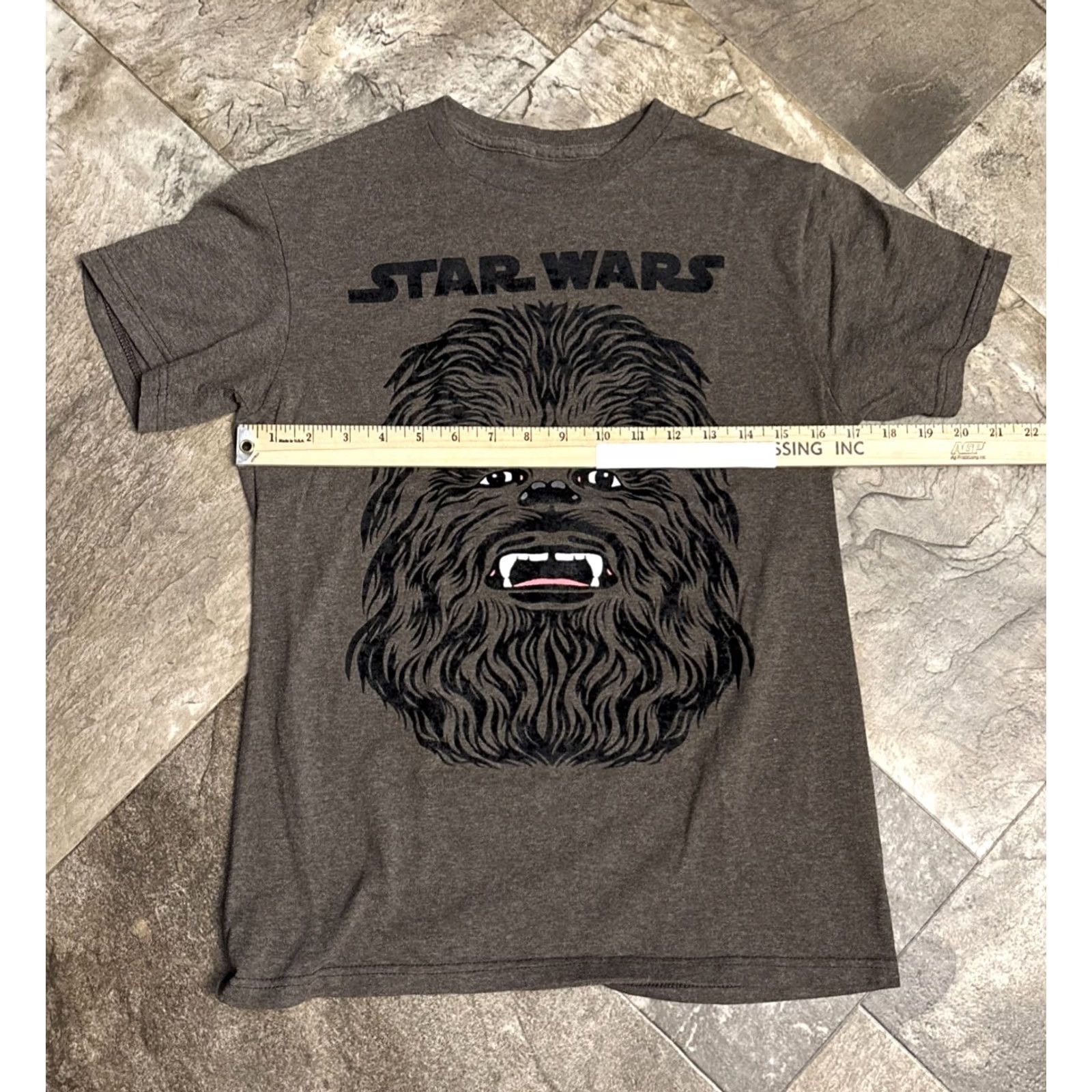 Star Wars Star Wars Shirt Mens S Brown Movie Chewbacca Chewie dark Raised Graphic Size US S / EU 44-46 / 1 - 3 Thumbnail