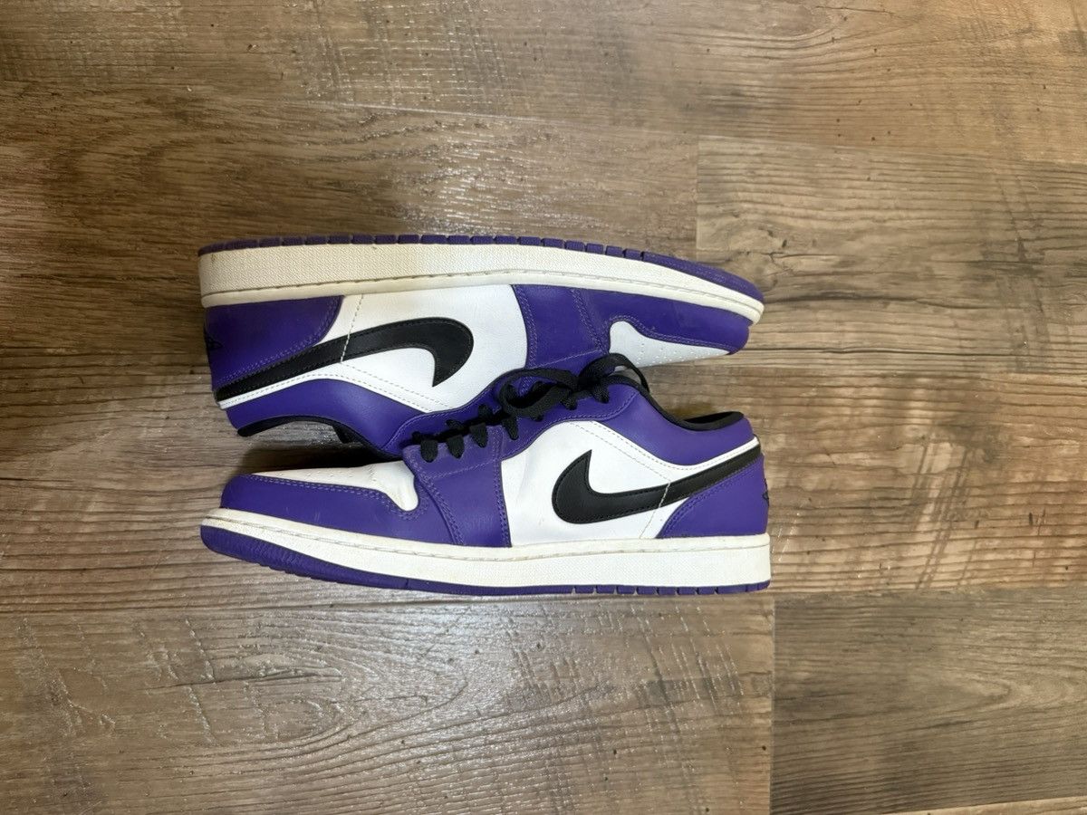 Jordan Brand Jordan 1 Low Court Purple Size US 10.5 / EU 43-44 - 4 Thumbnail