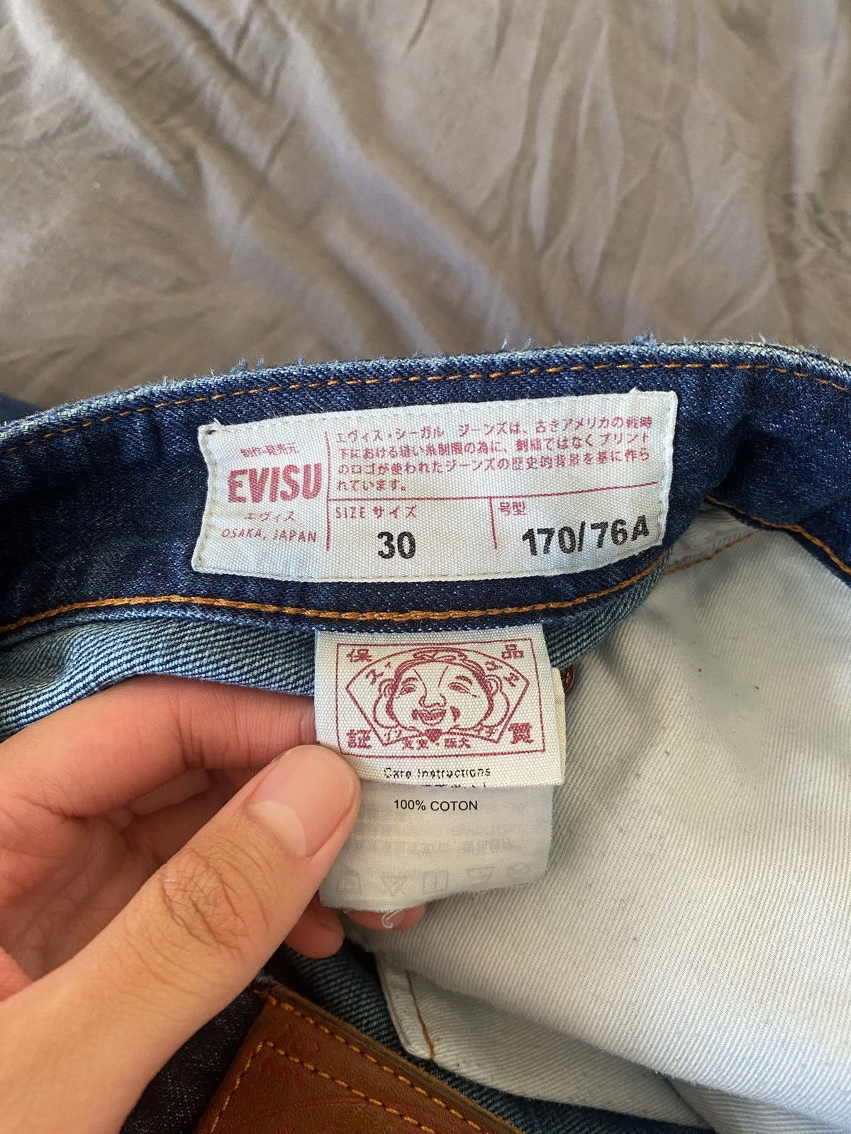Evisu Evisu Selvedge Denim Embroidered Logo Size US 30 / EU 46 - 5 Thumbnail
