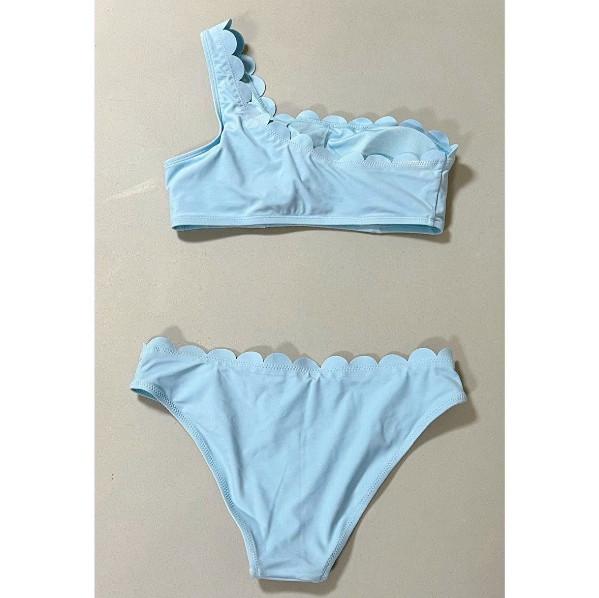 Other Baby Blue Scalloped Bikini Top and Bottoms Set Size M 🩵 Size M / US 6-8 / IT 42-44 - 4 Thumbnail