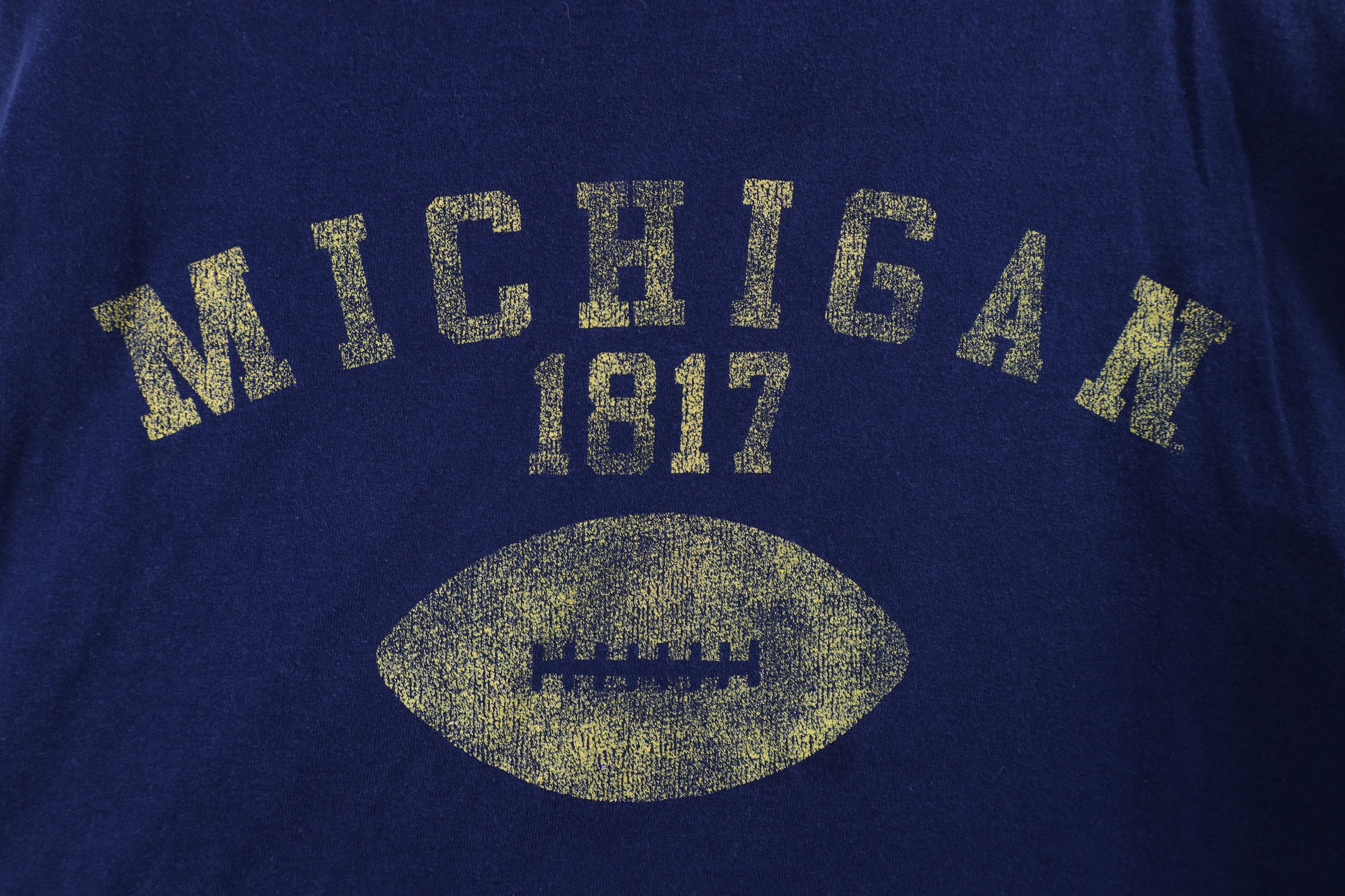 Vintage Vintage 90s University of Michigan Long Sleeve T-Shirt Size US XXL / EU 58 / 5 - 4 Thumbnail