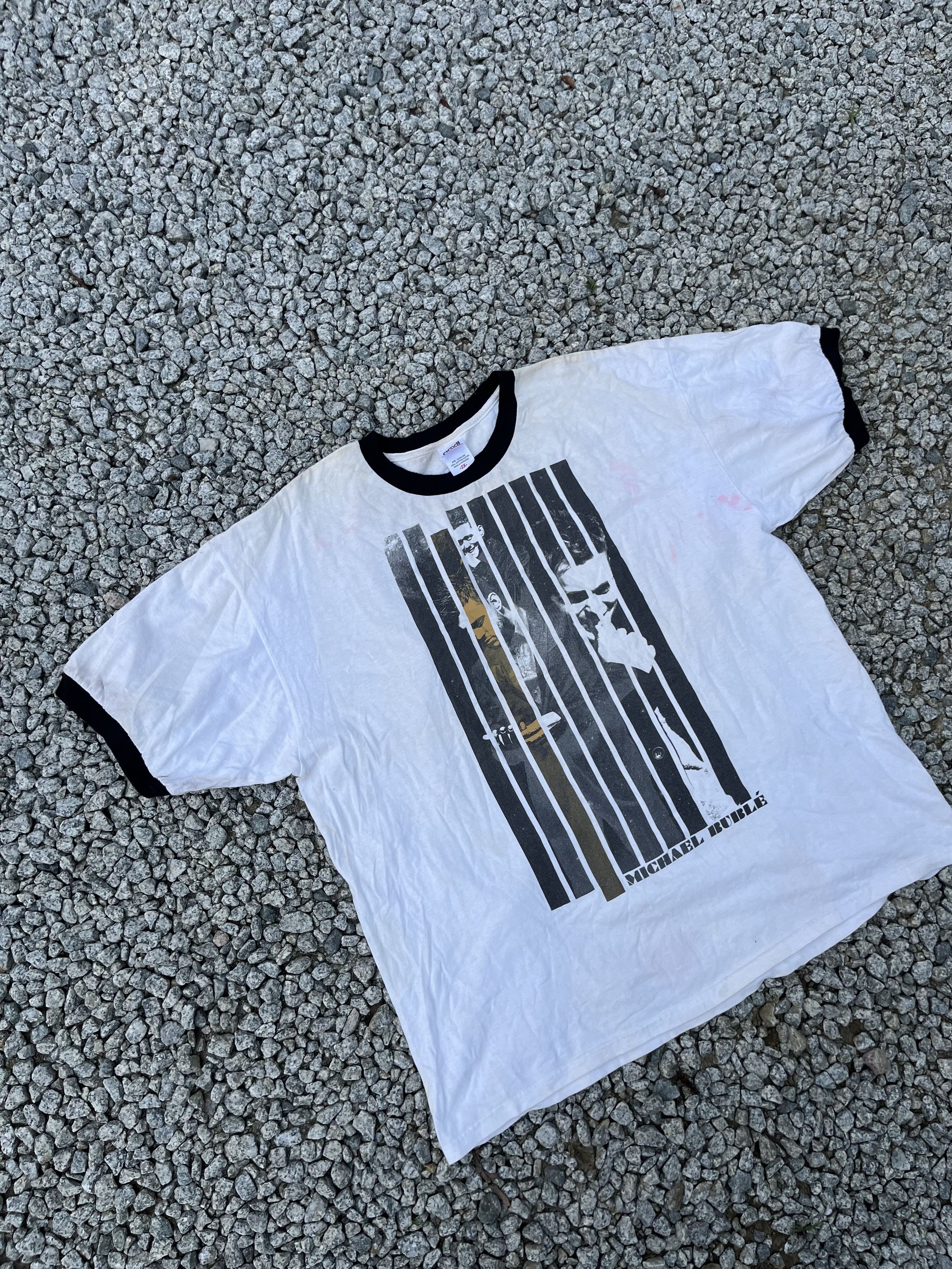 Band Tees × Vintage Vintage 00s Michael Buble Band Music Streetwear Fashion Size US XXL / EU 58 / 5 - 4 Thumbnail