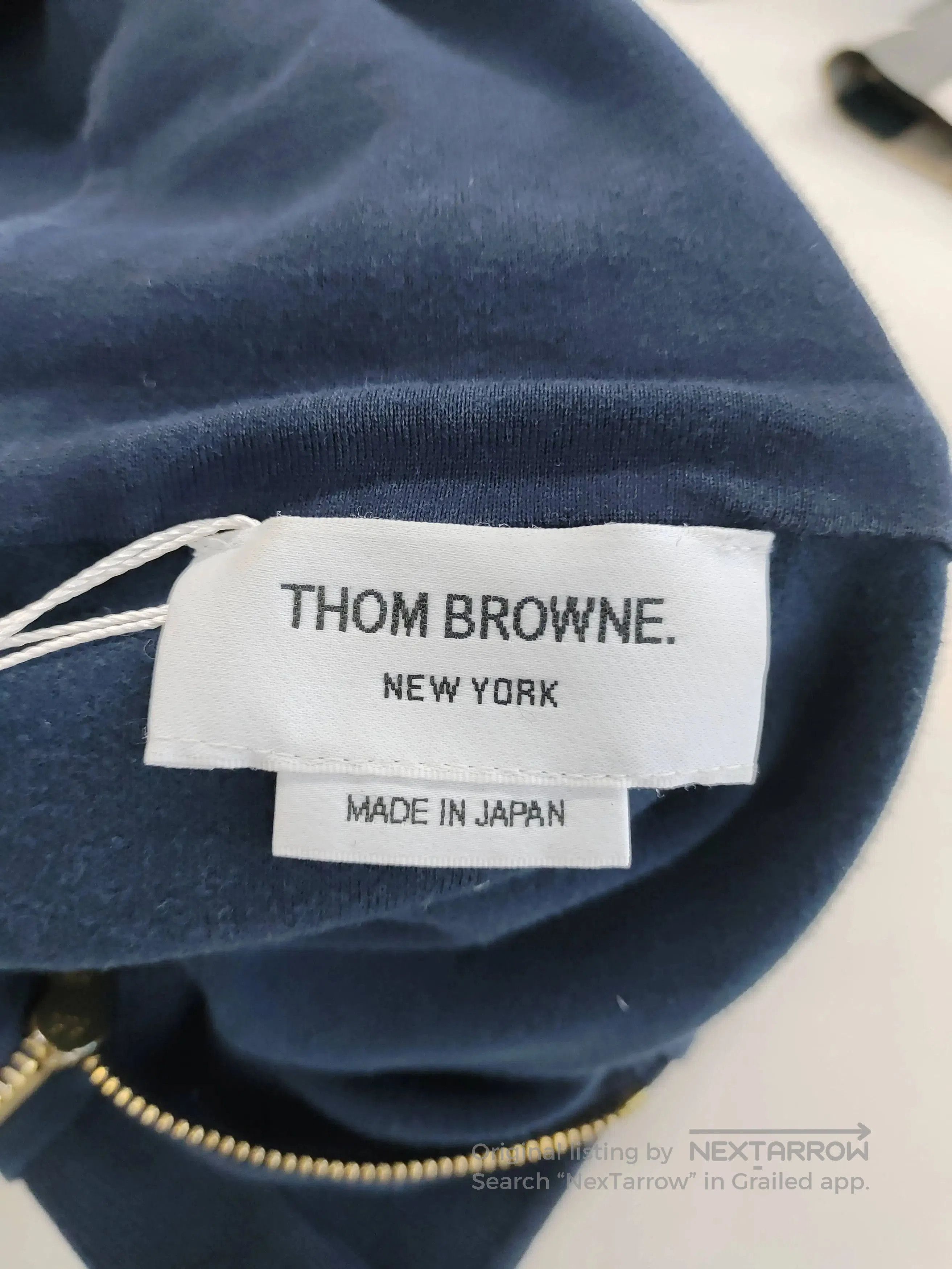 Thom Browne thom browne navy hooded zip-up jacket. Size US M / EU 48-50 / 2 - 3 Thumbnail