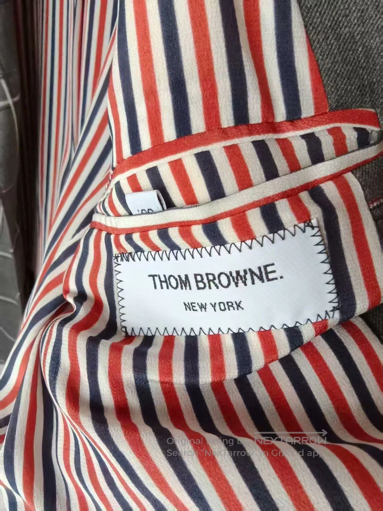 Thom Browne Gray Plaid Single Button Blazer. Size US M / EU 48-50 / 2 - 4 Thumbnail