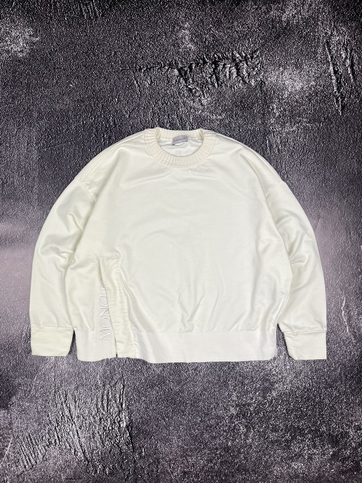 MONCLER◆MAGLIA GIROCOLLO/パーカー/XS/コットン/GRY/無地/F10938G70900 Moncler Maglia Girocollo Sweatshirt | Grailed