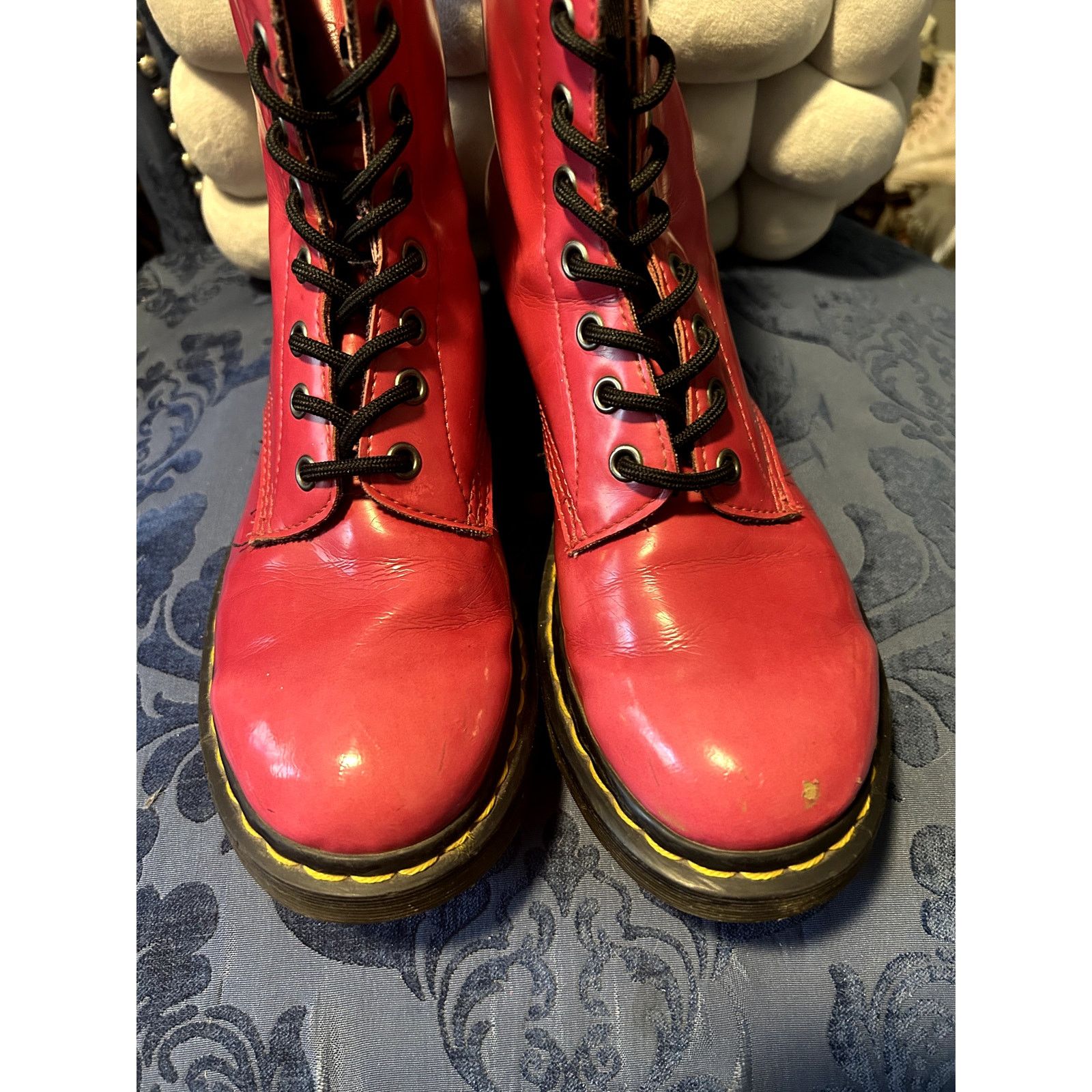 Dr. Martens Dr Martens Pink 1460 Vegan Patent Leather size 8/EU 39 Size US 8 / IT 38 - 6 Thumbnail